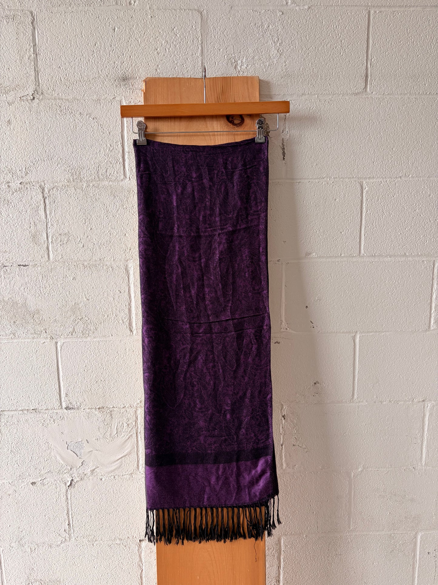 Purple & Black Scarf / Wrap
