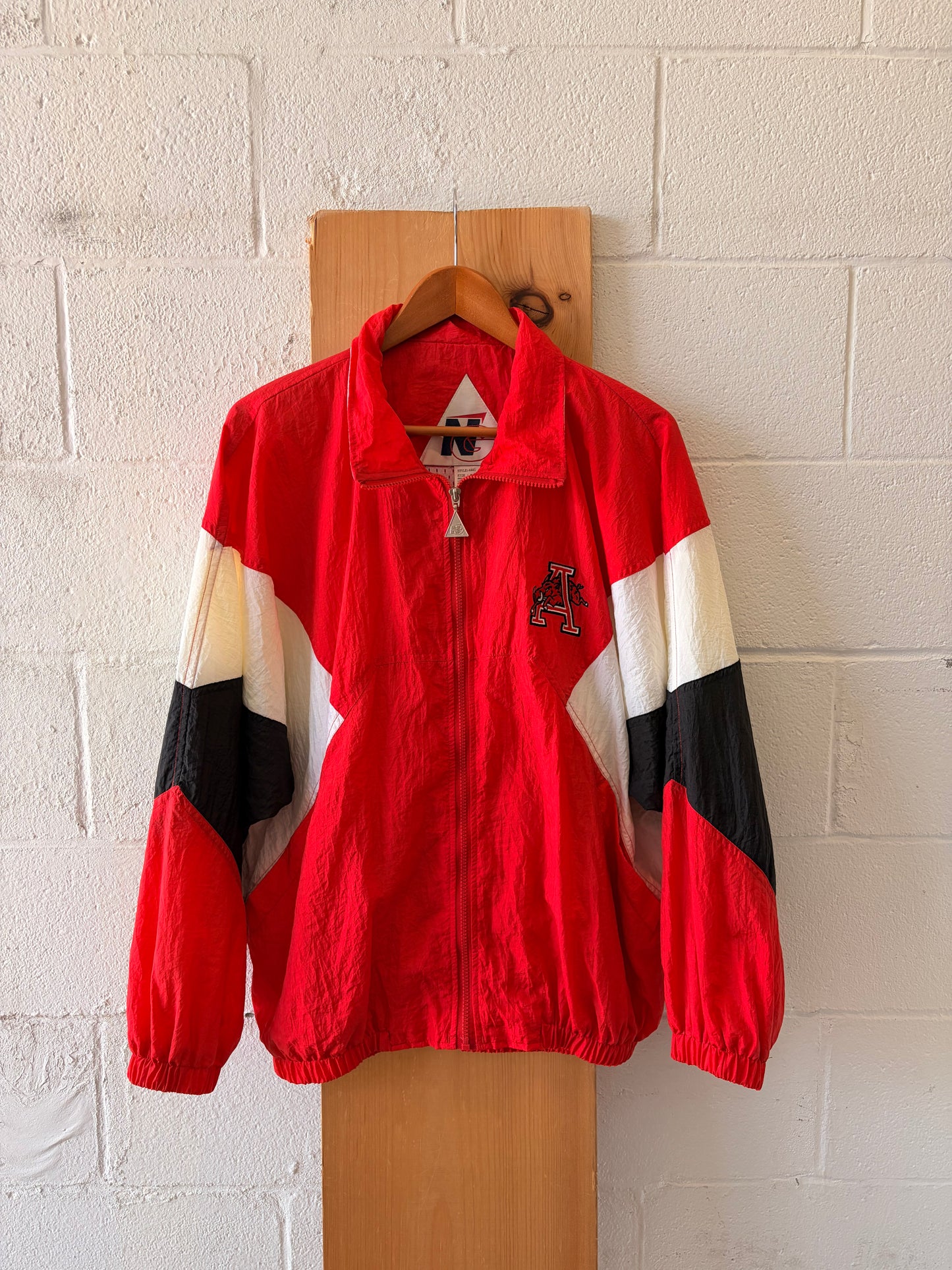 Vtg Arkansas Razorbacks Windbreaker : M