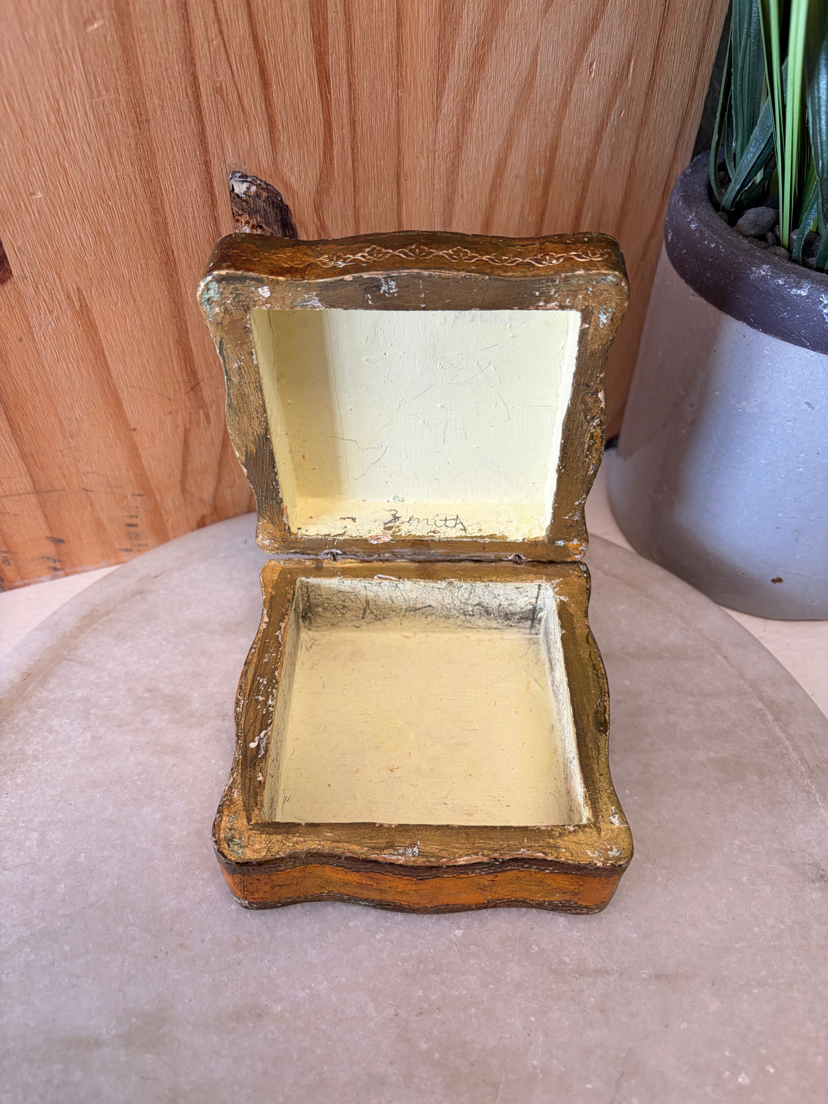 Vtg Florentia Made in Italy Trinket Box