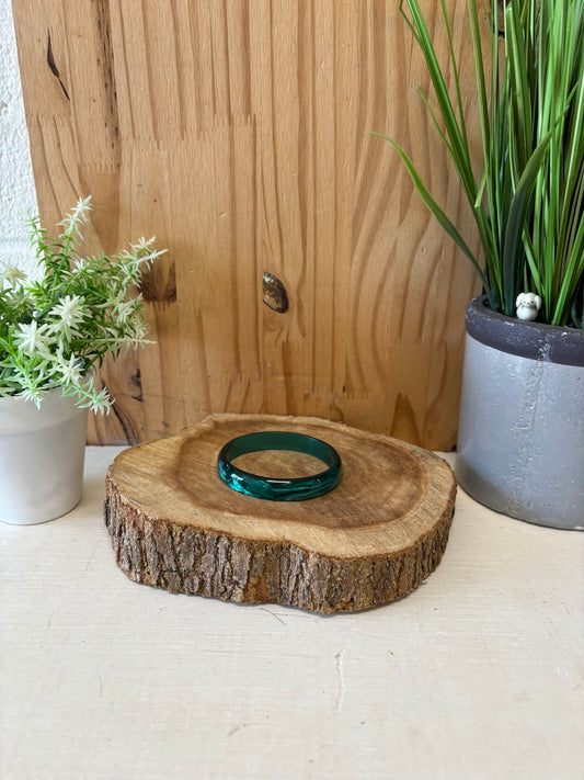 Teal Marbled Bangle