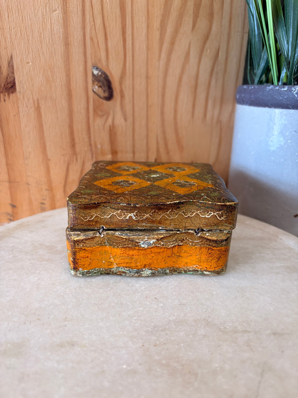 Vtg Florentia Made in Italy Trinket Box