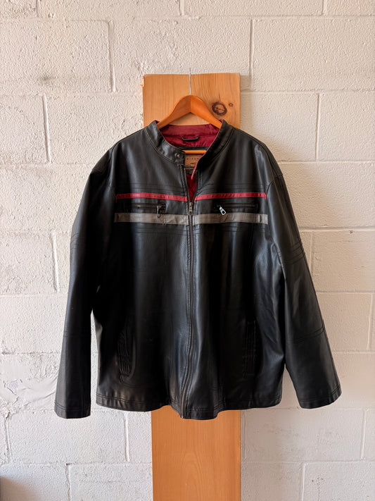 Arizona Faux Leather Biker Jacket : 3XLT (Local Pick Up Only)