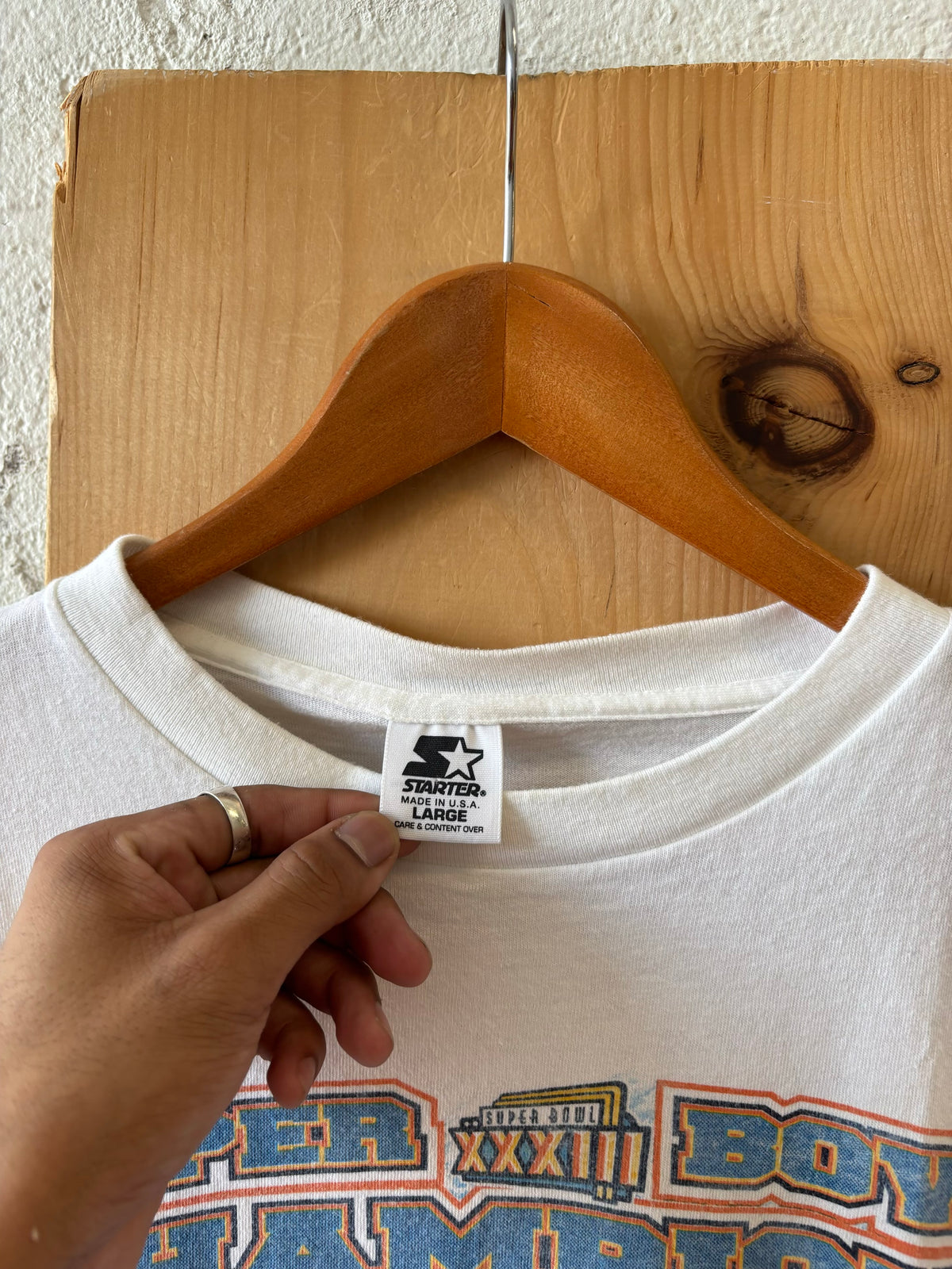 Vtg 90s Broncos Super Bowl Tee : L