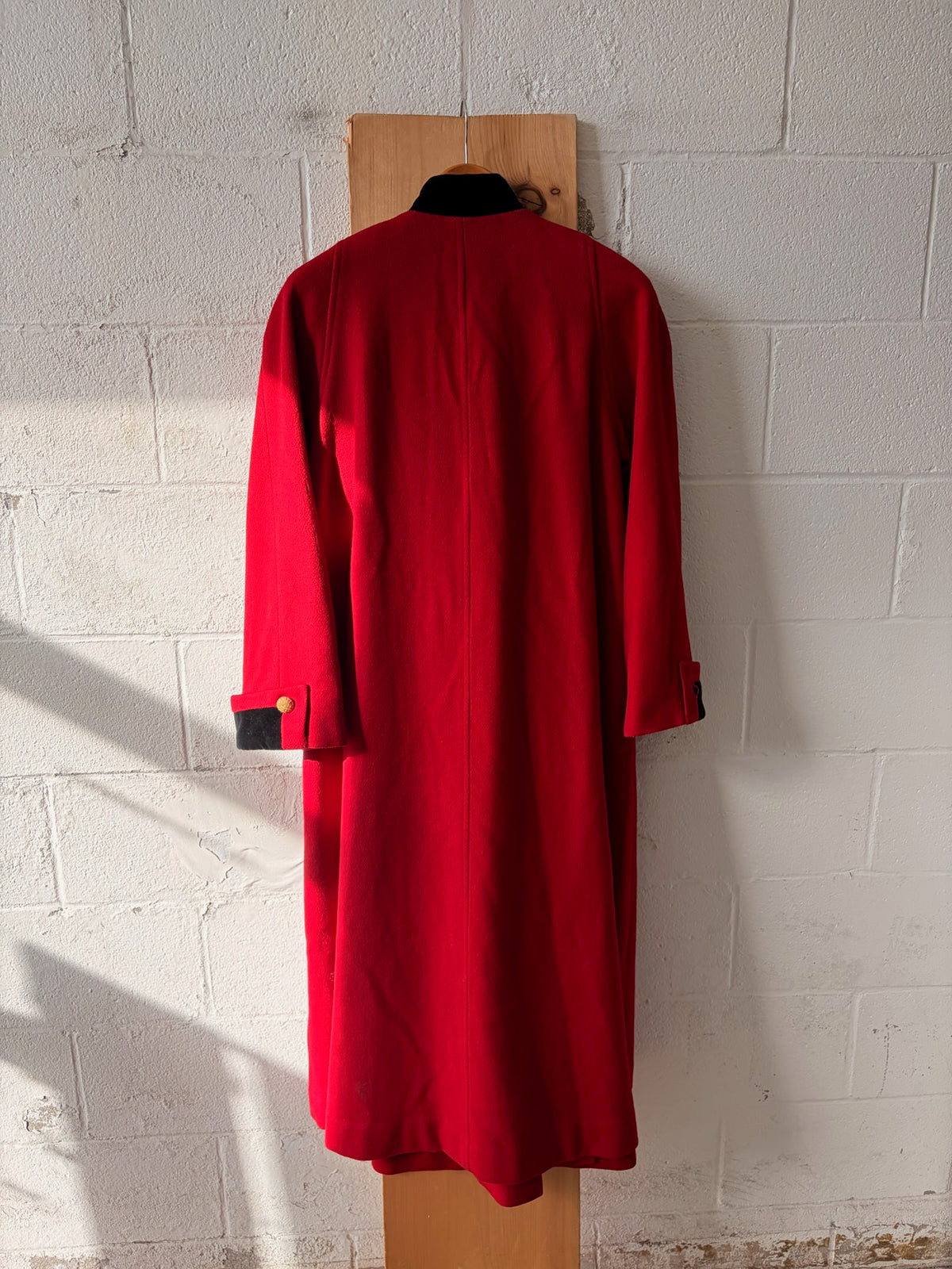 Vtg Long Red Wool Ralph Lauren Coat (As Is) : 6 (Local Pick Up Only)