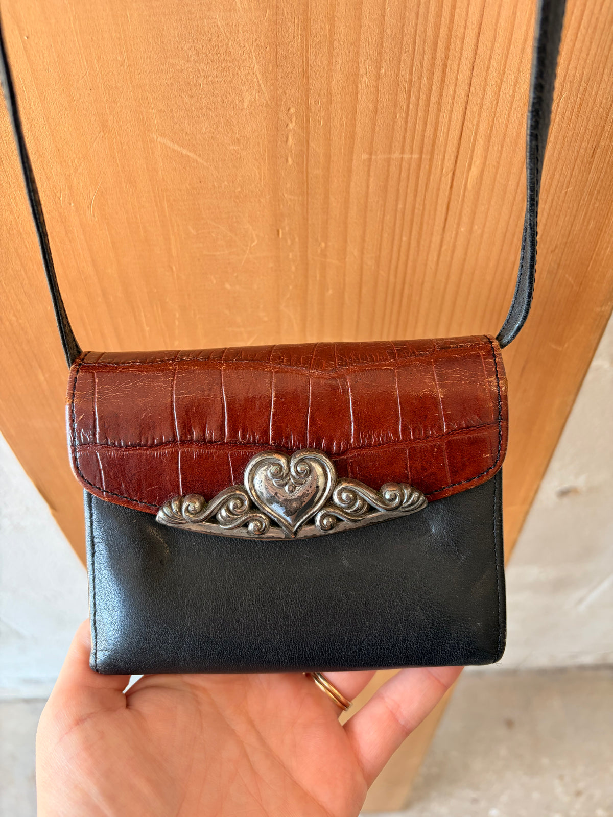 Vtg Brighton Bellisimo Wallet Crossbody Bag