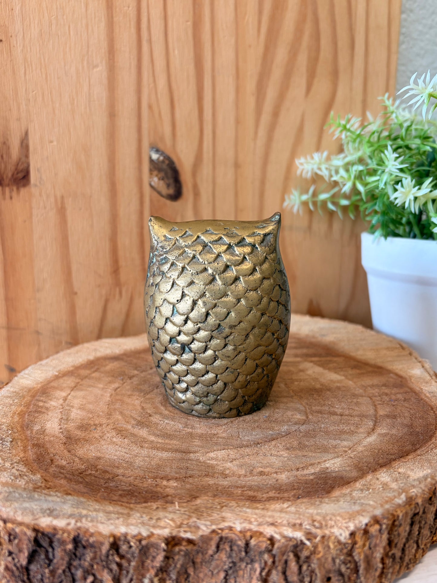 Vtg Brass Owl (Local Pickup Only)