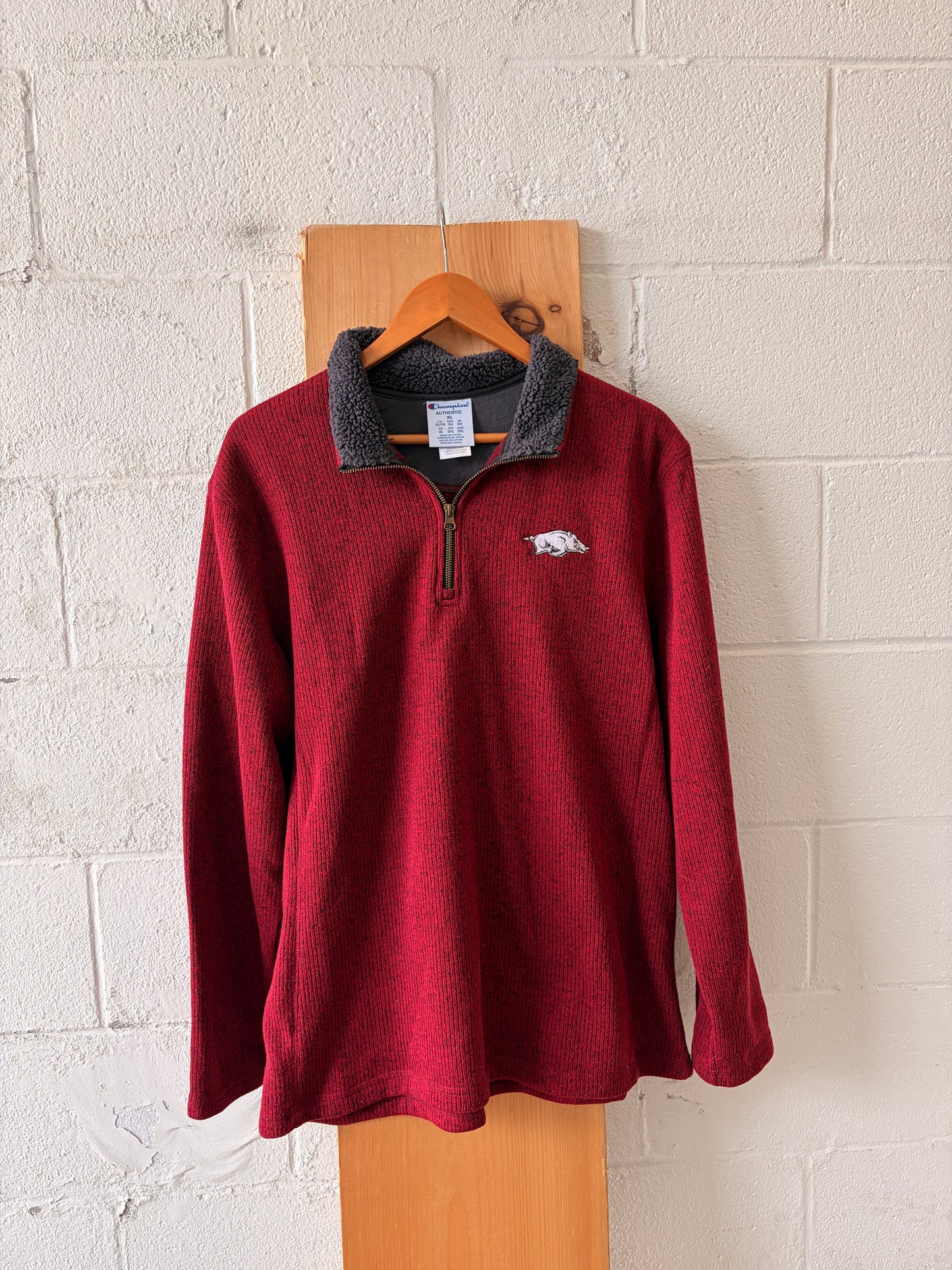 Champion Arkansas Quarter Zip : XL