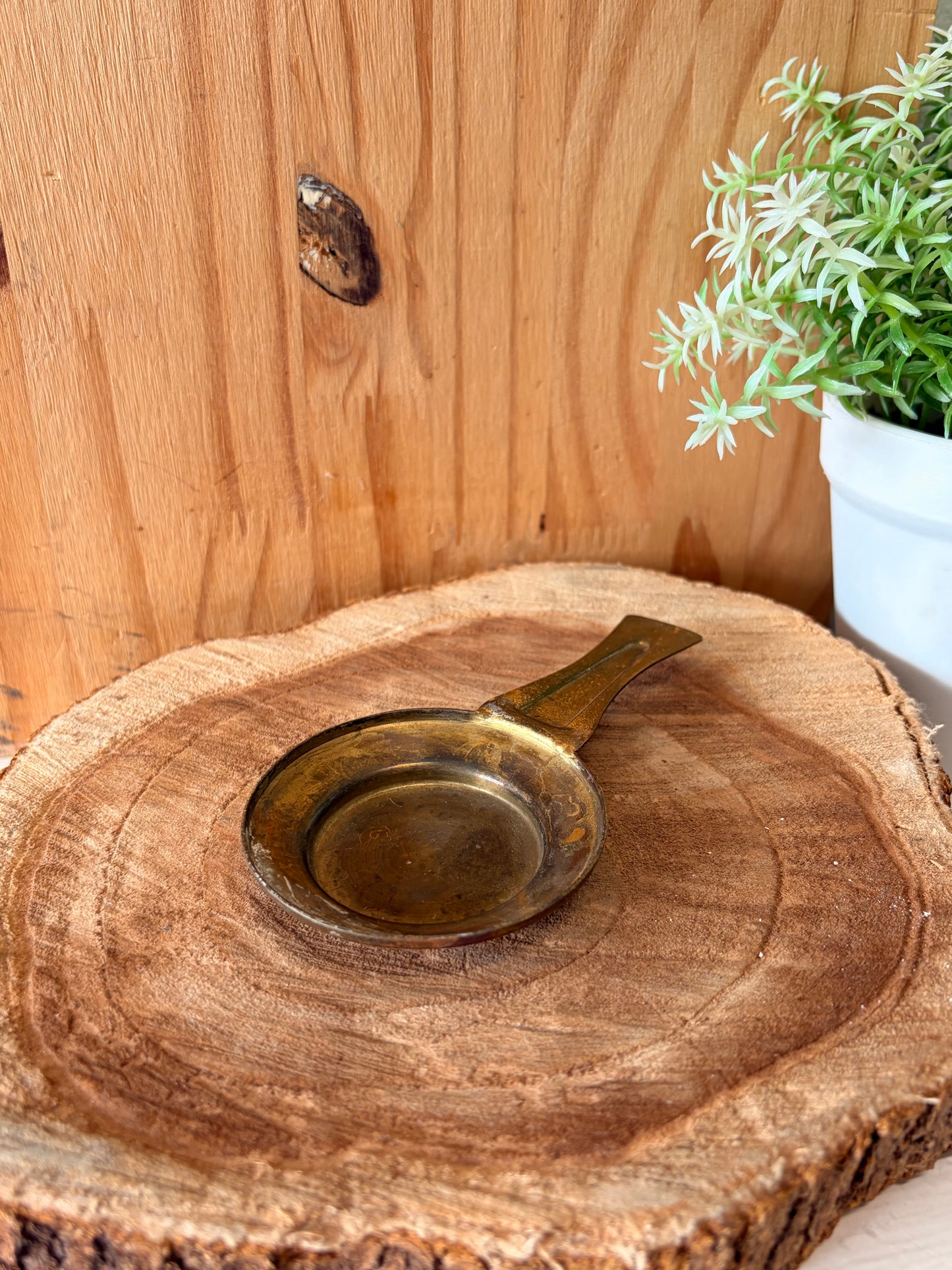 Little Brass Tone Spoon / Tea Bag Rest