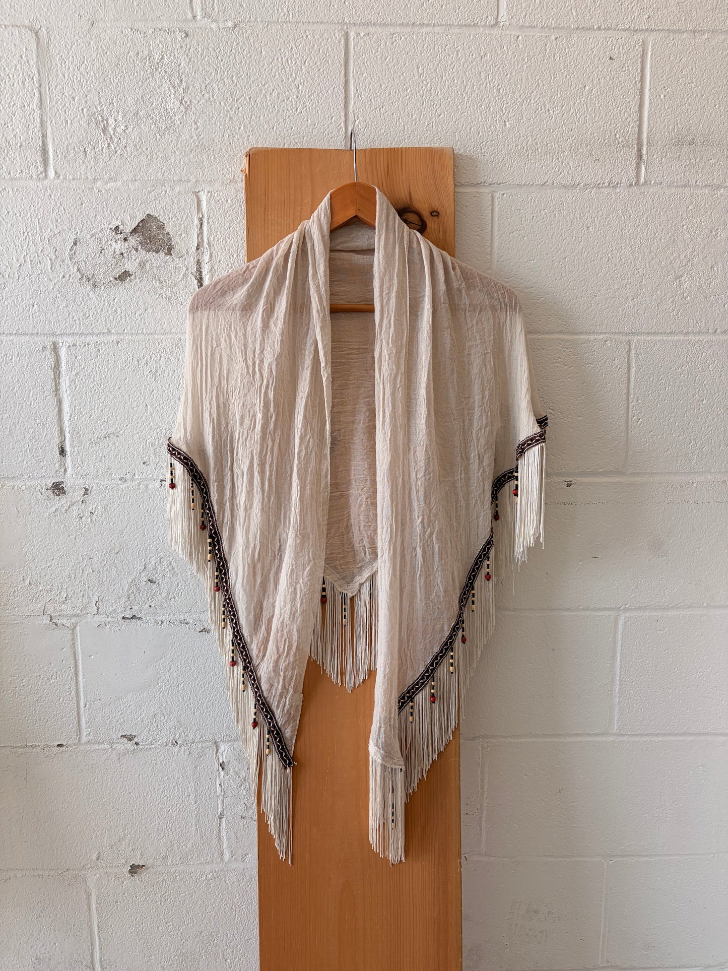 Beaded Tassel Shawl / Wrap