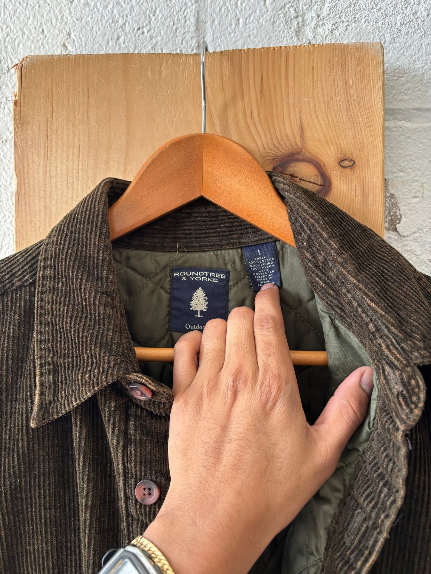 Vtg Roundtree & Yorke Corduroy Coat : L