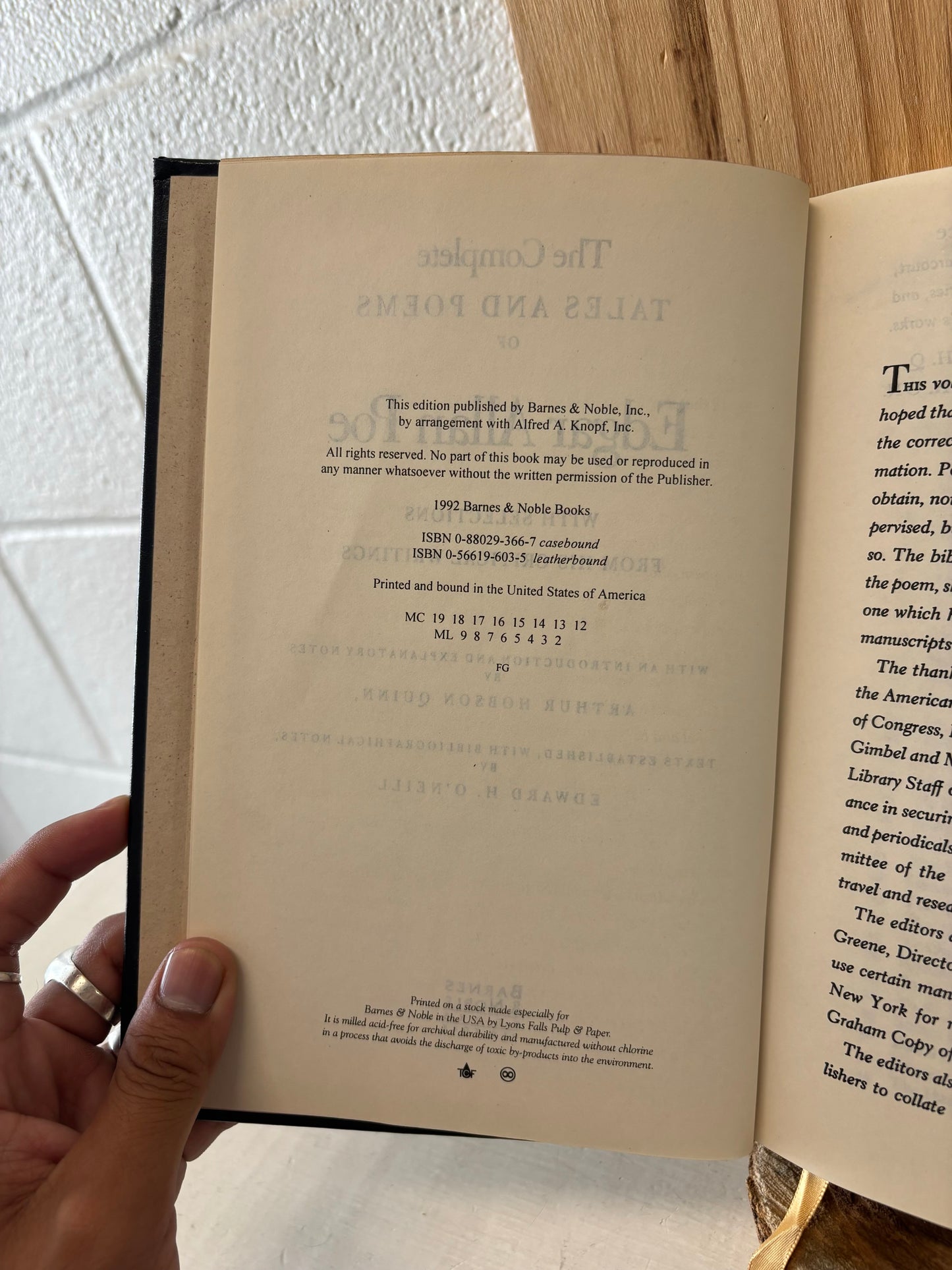 Edgar Allan Poe Book (Local Pickup Only)