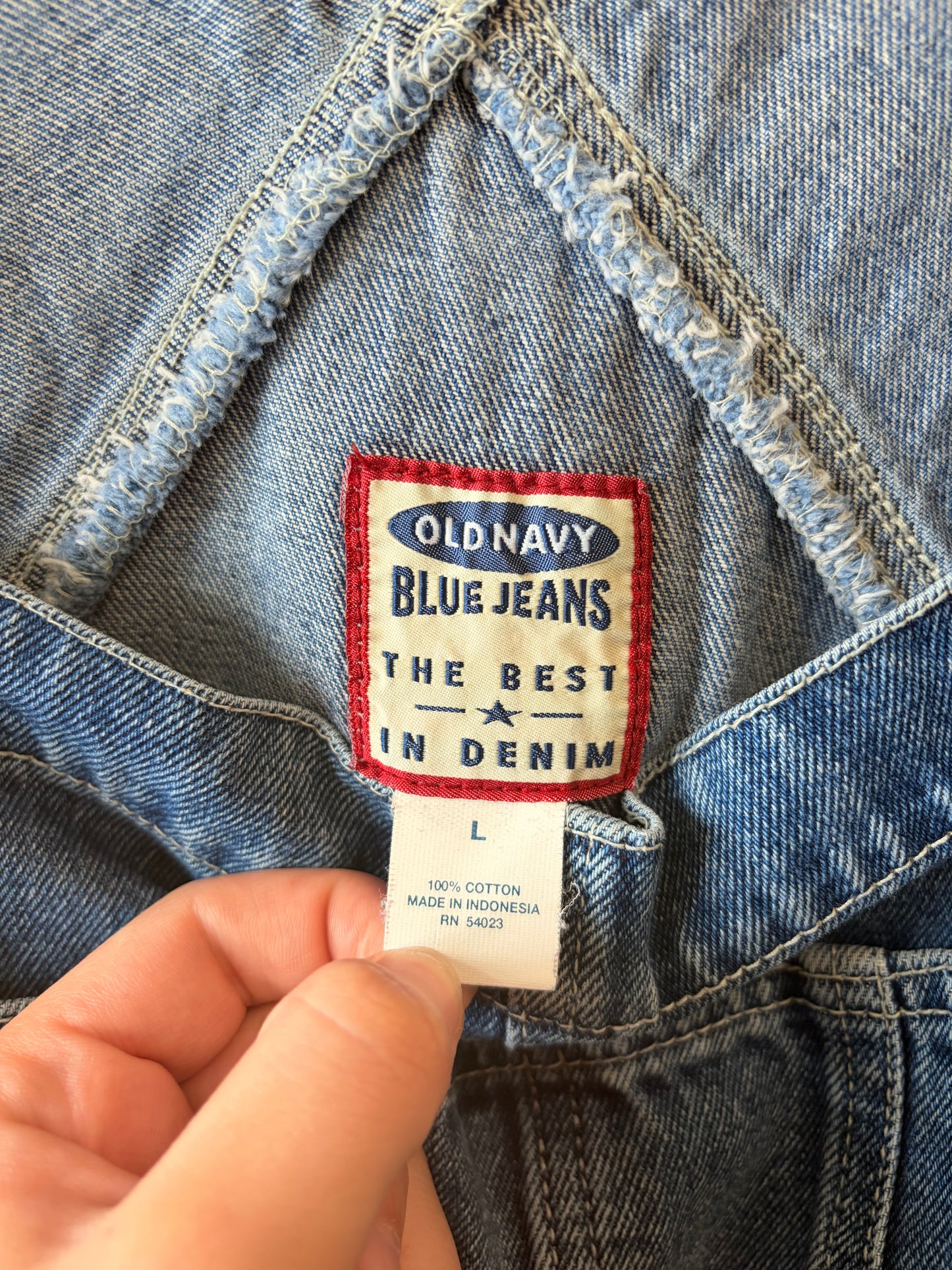 ‘00 Distressed Old Navy Overalls : L