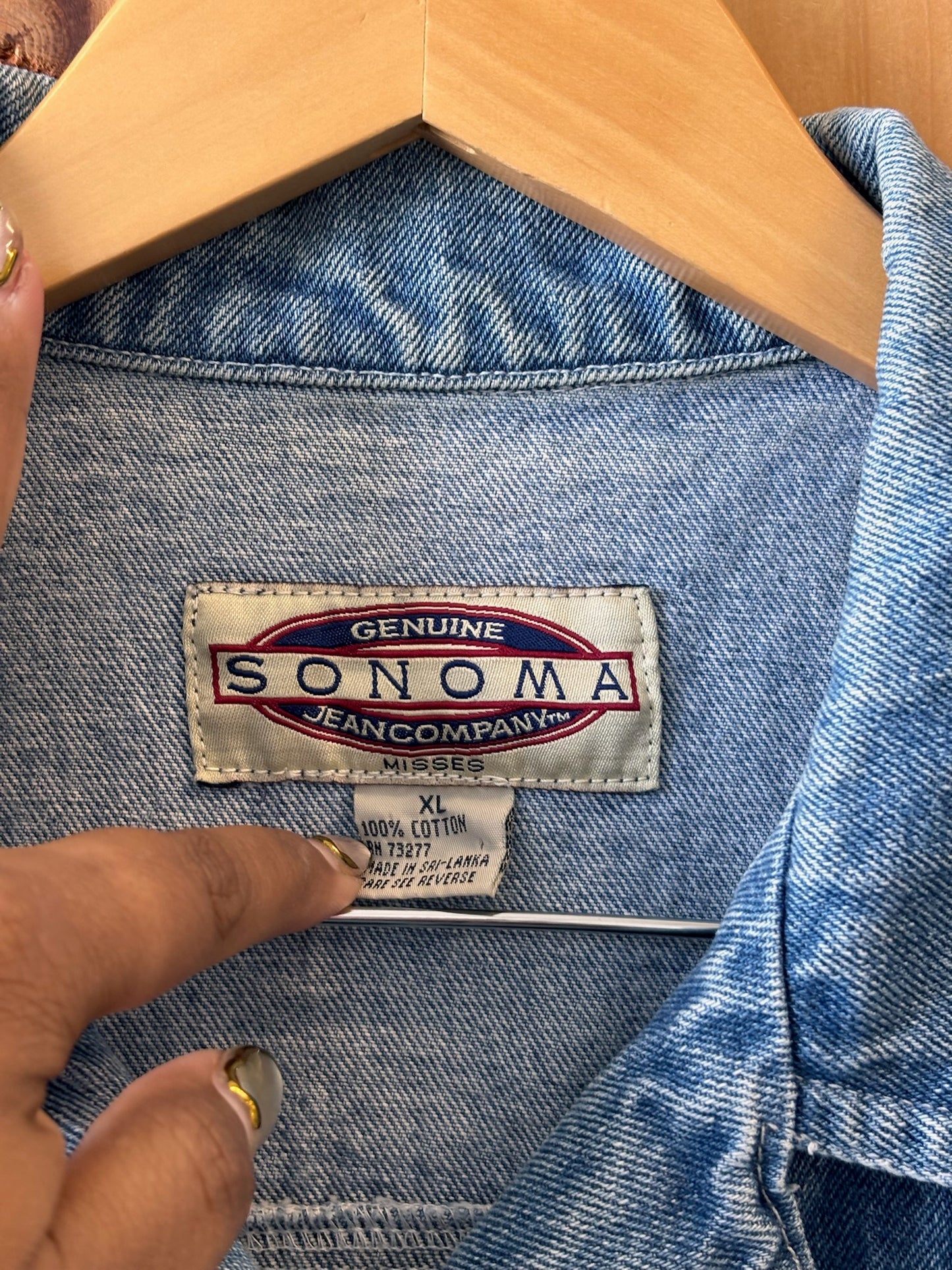 Classic Denim Vest : XL