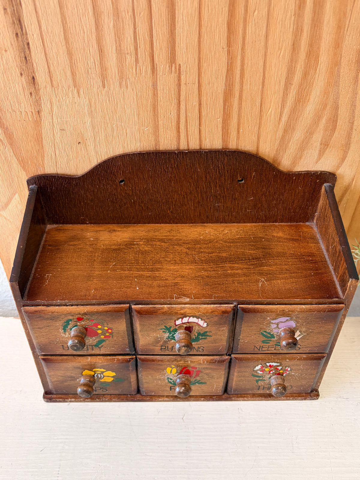 Vtg Wooden Sewing Notions Drawers (Local Pick Up Only)
