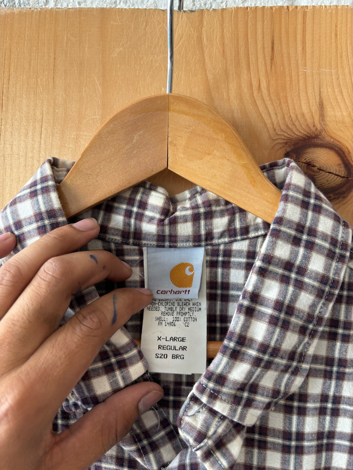 Carhartt Plaid Short Sleeve : XL