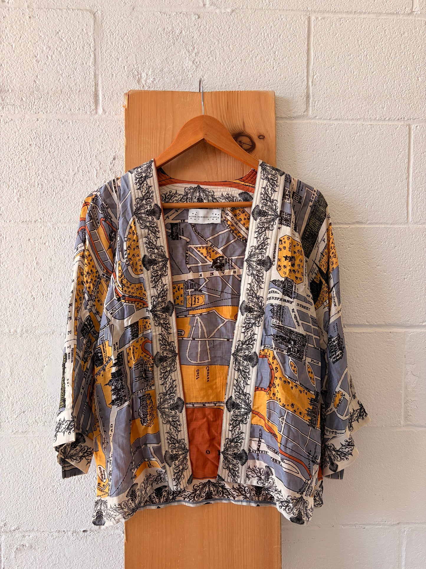 Boho Edinburgh & Leith Map Kimono