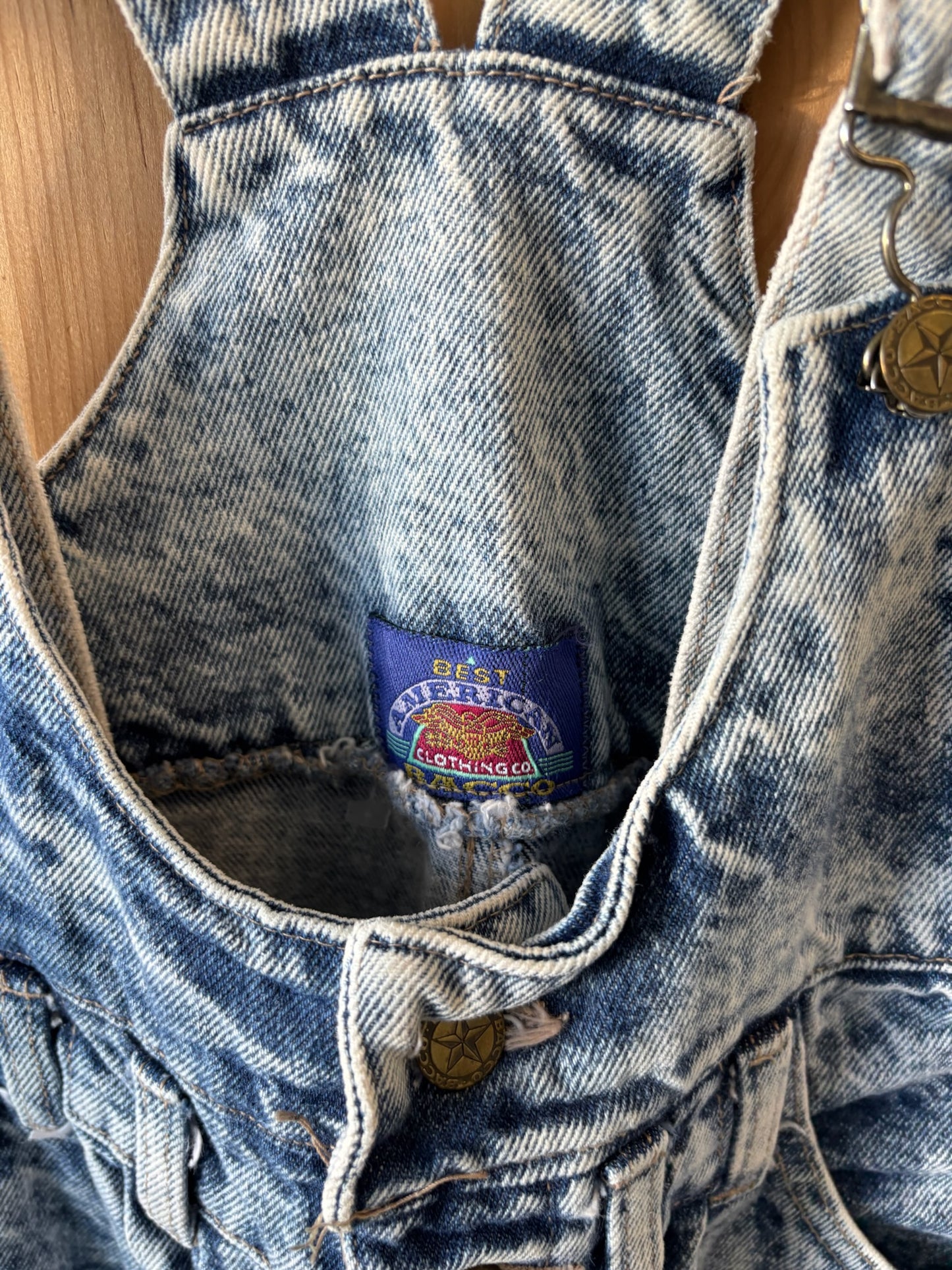 Vtg Stone Washed Overalls : 31” W