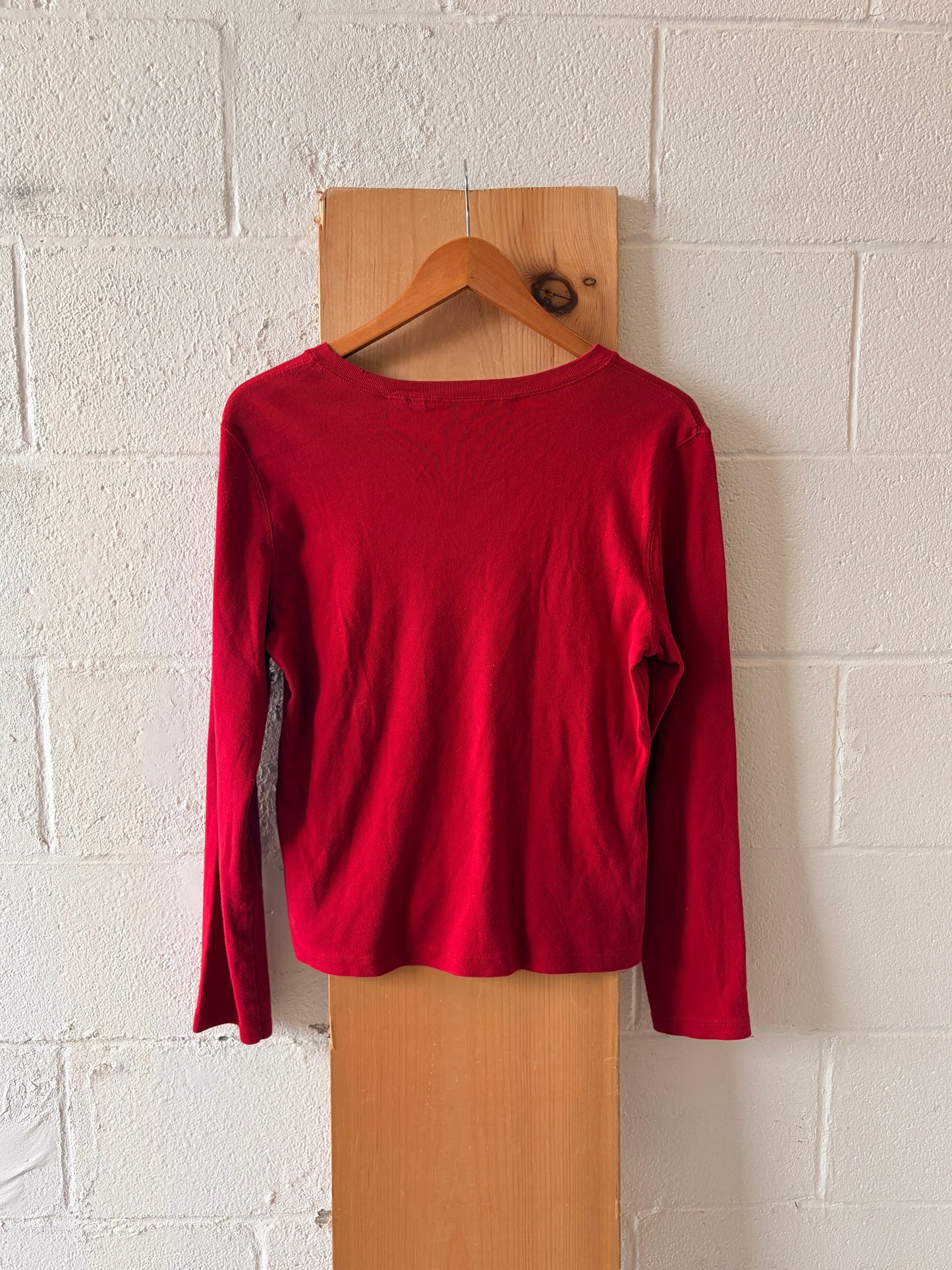 Long Sleeve Tommy V-Neck : XL