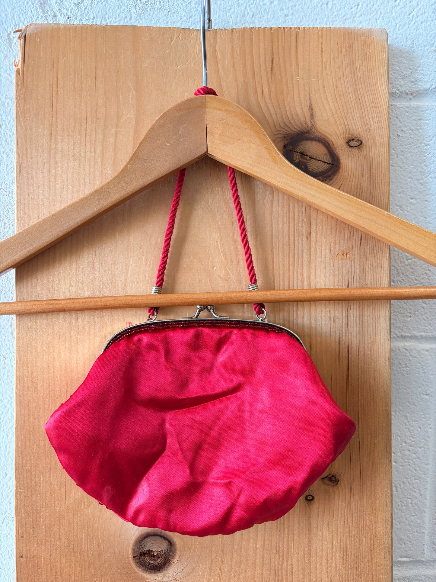 Little Red Beaded Purse