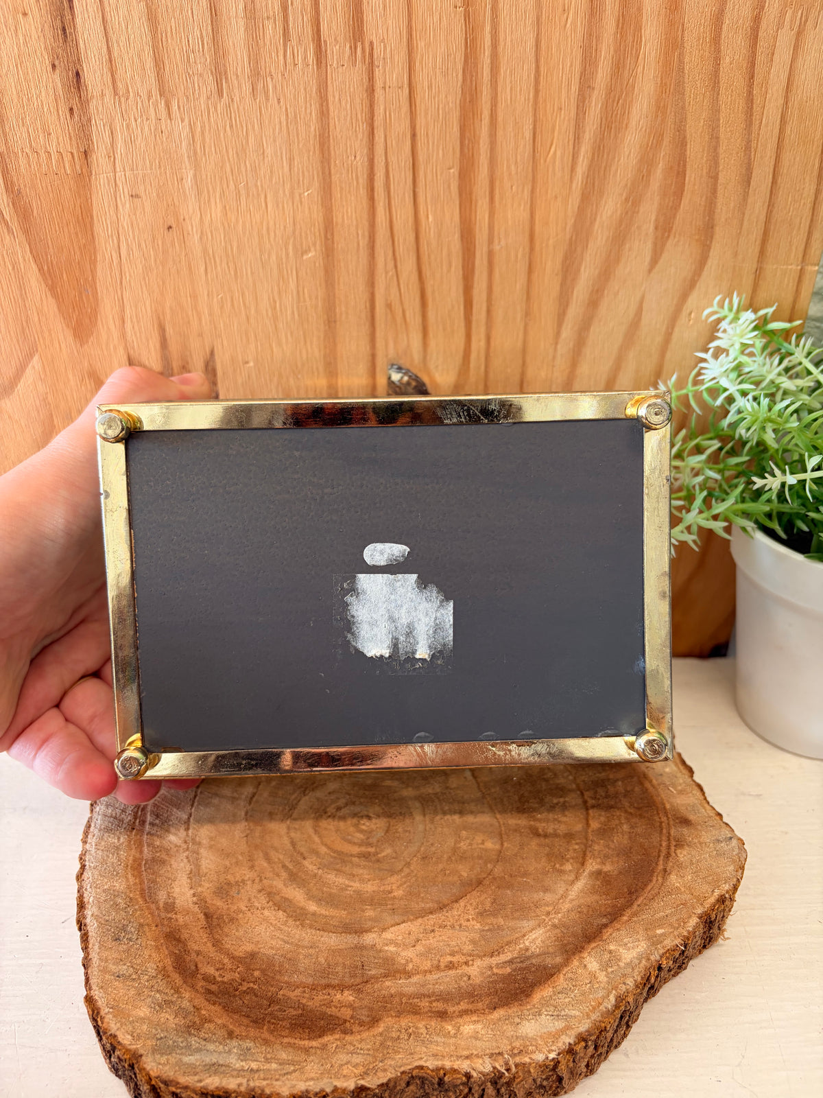 Vtg Mirrored Angel Trinket Box (Local Pick Up Only)