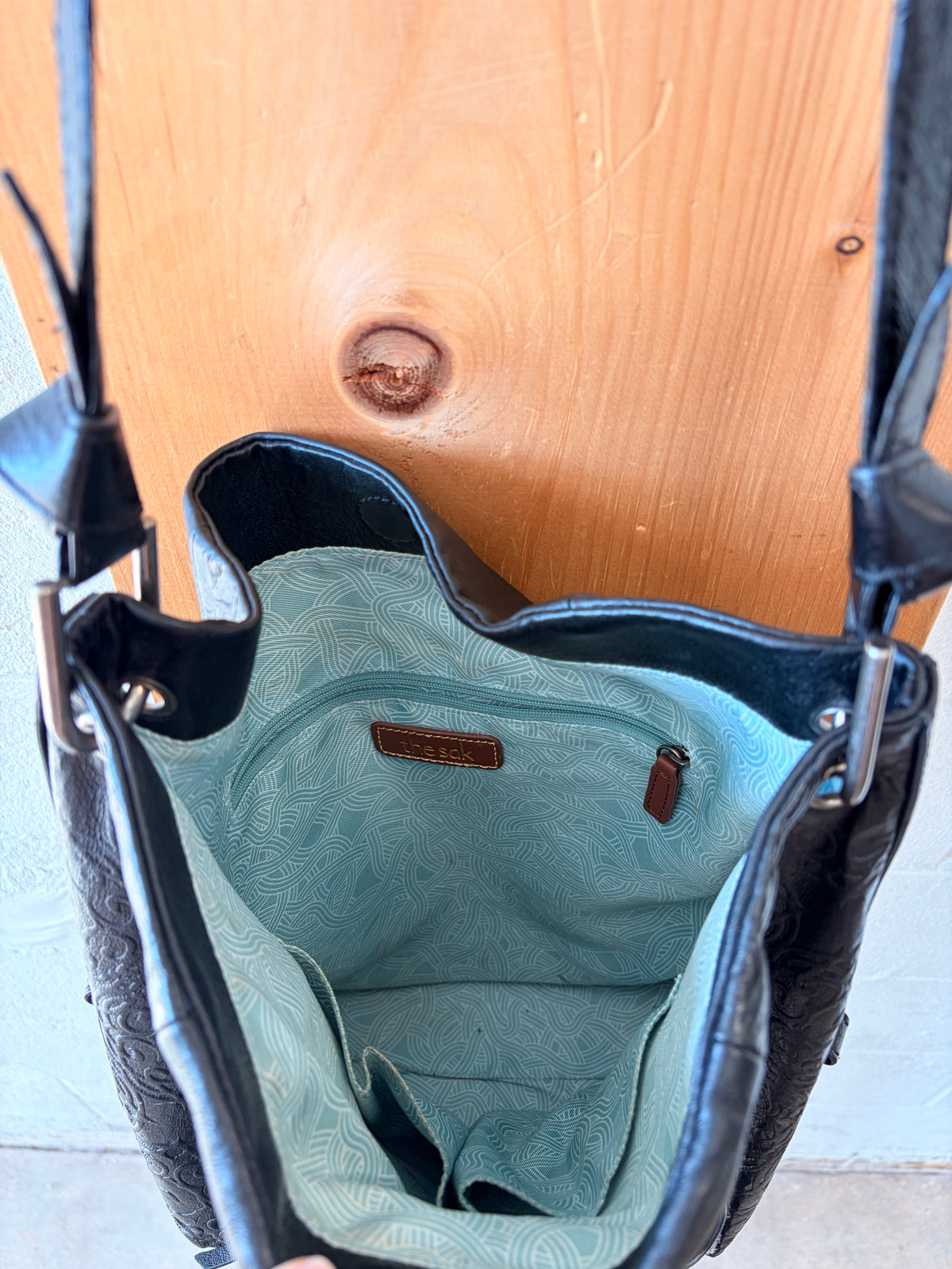 Black Studded Hobo Purse
