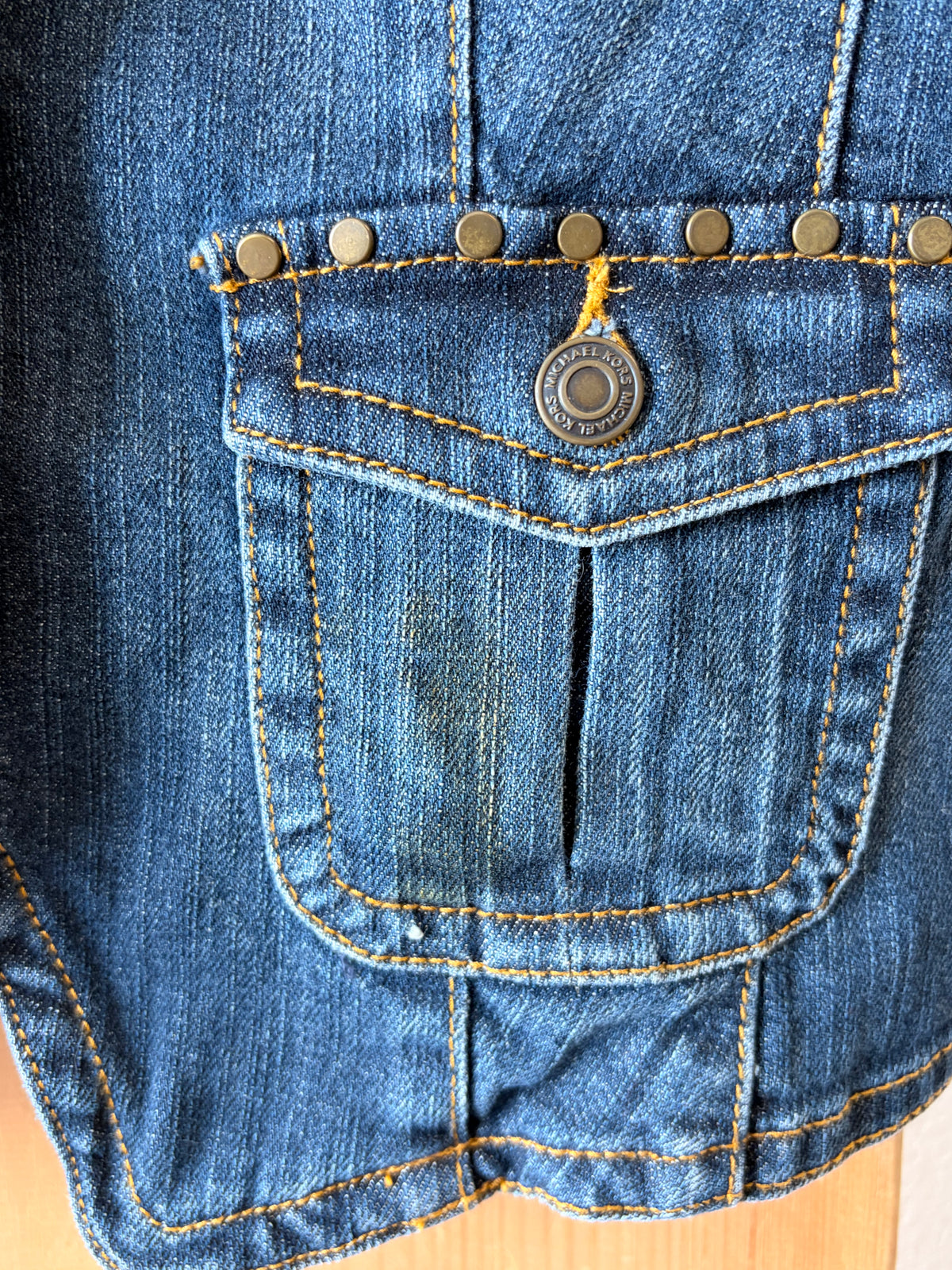 Michael Kors Studded Denim Vest : M (As Is)