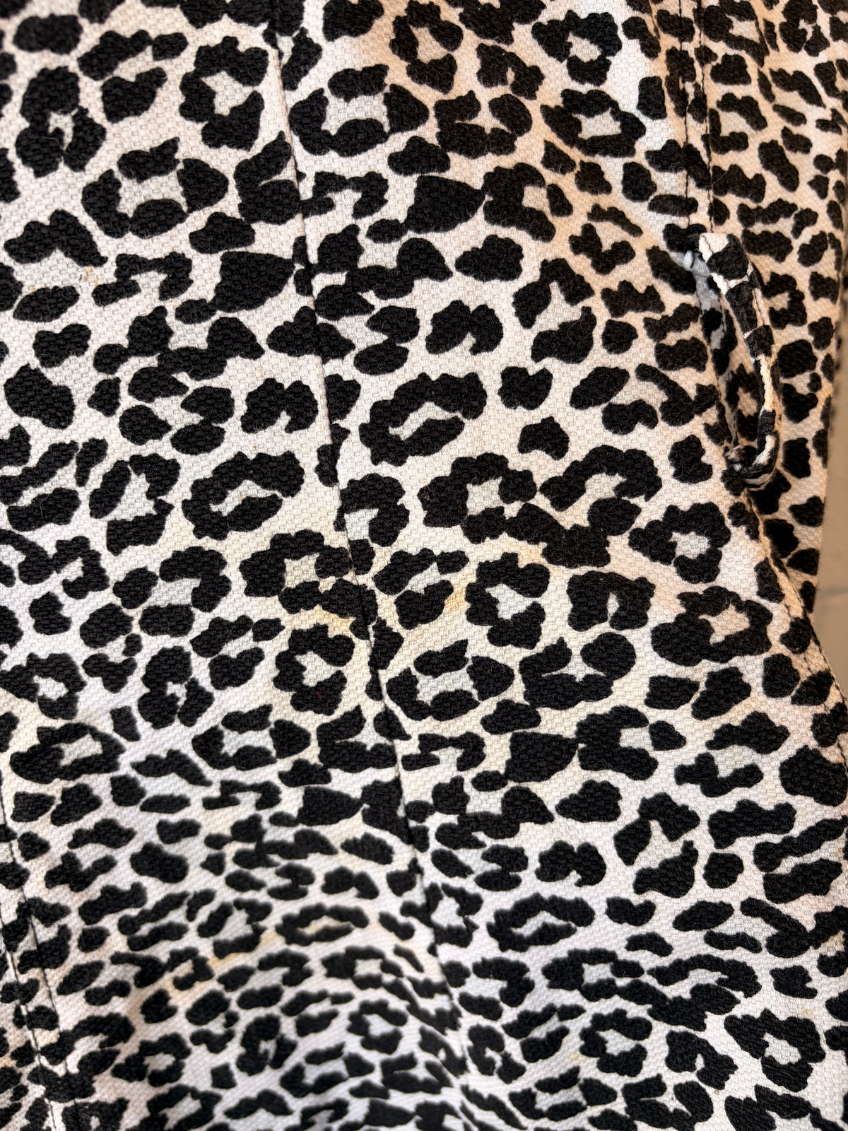 Black & White Animal Print Coat : M (As Is)
