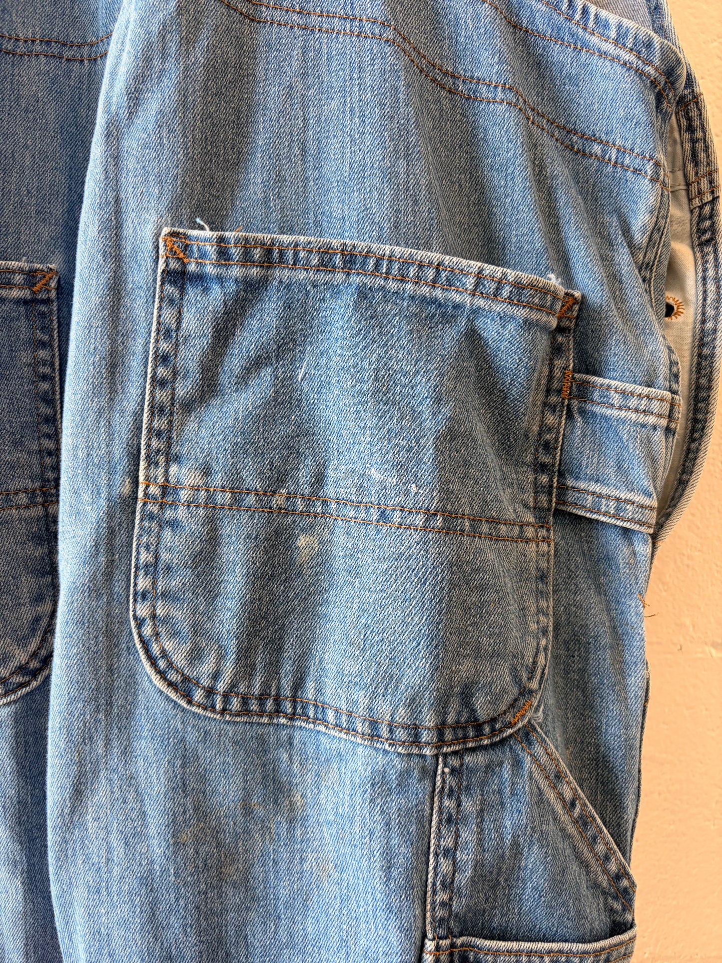 Distressed Carhartt Overalls : XL