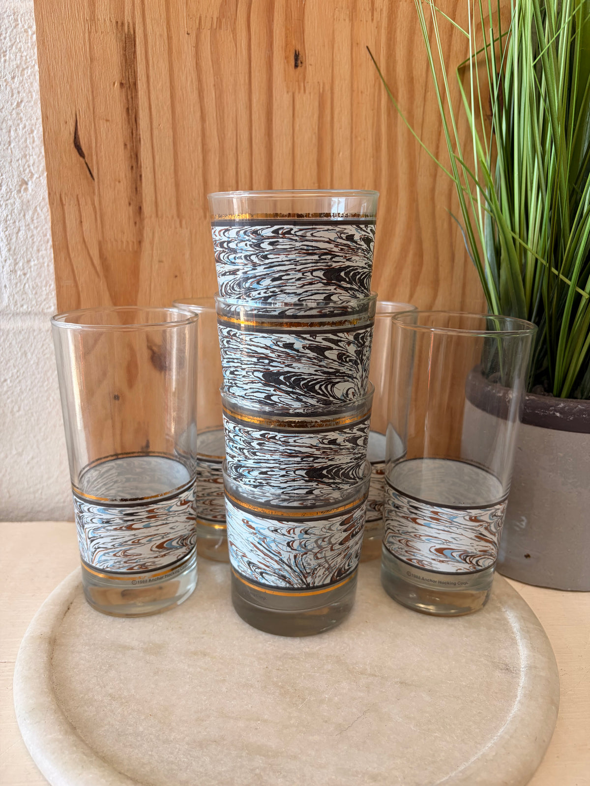 1988 Anchor Hocking Glass Set (Local Pick Up Only)