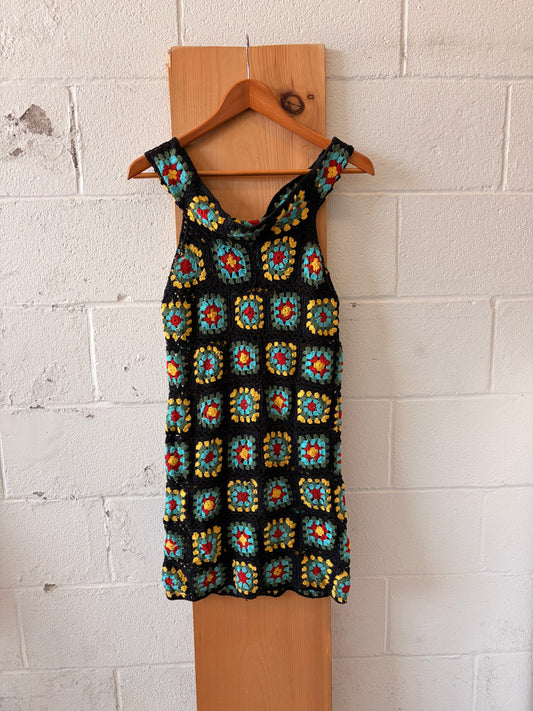 Bright Crochet Dress : S/M