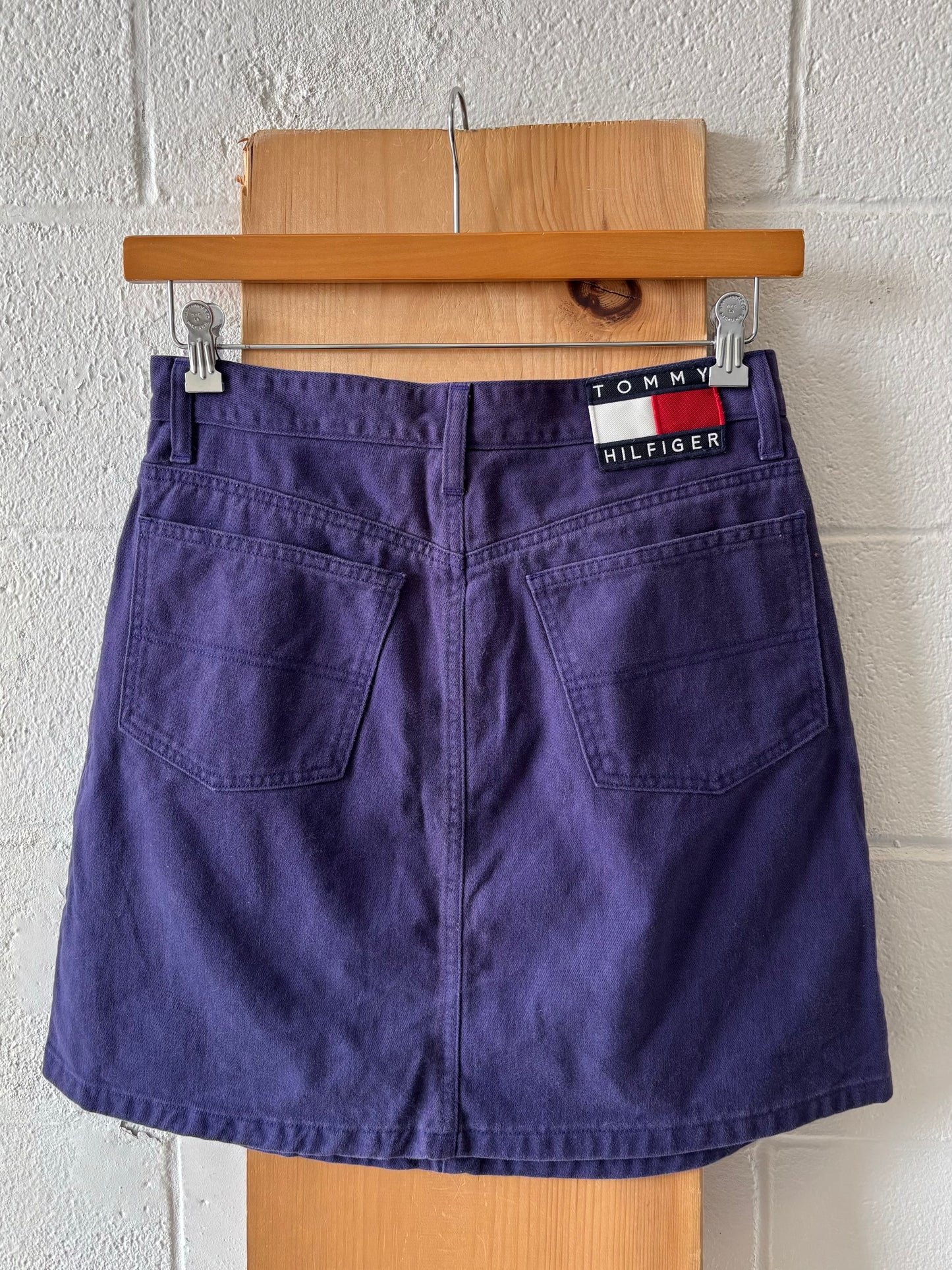 Vtg Purple Tommy Hilfiger Skirt : 32” W