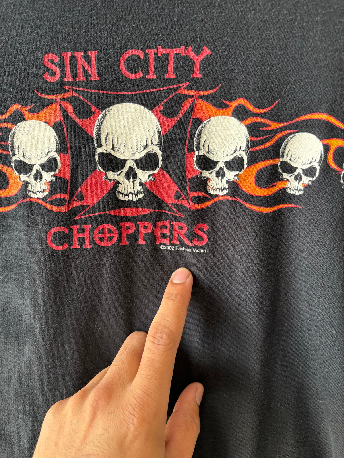 Vtg ‘02 Sin City Choppers Long Sleeve : XL
