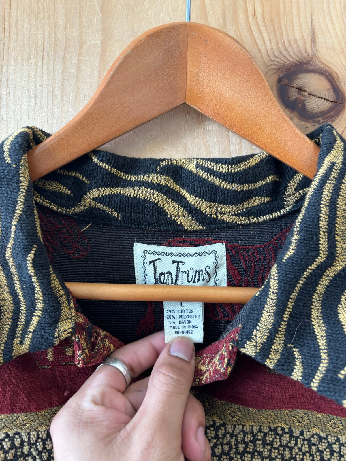 Zebra Safari Tapestry Jacket : L