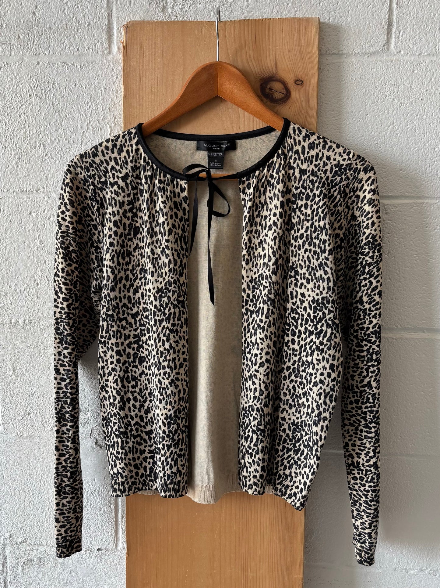 Leopard Print Cardigan : S