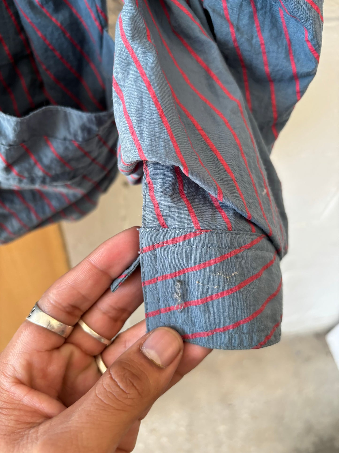 Vtg Le Coq Sportif Striped Lightweight Bomber Jacket : M
