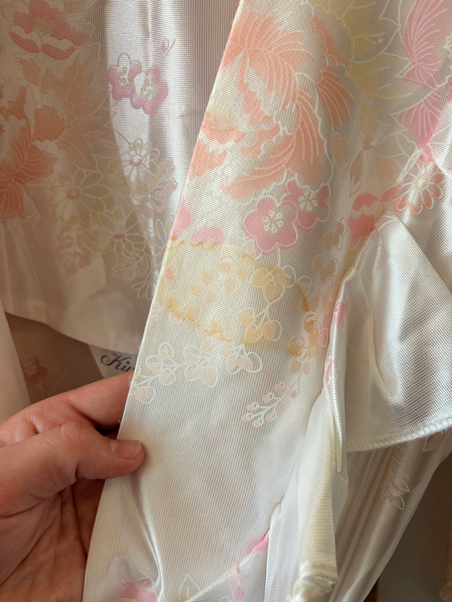 Floral Pink Robe : L (As Is)
