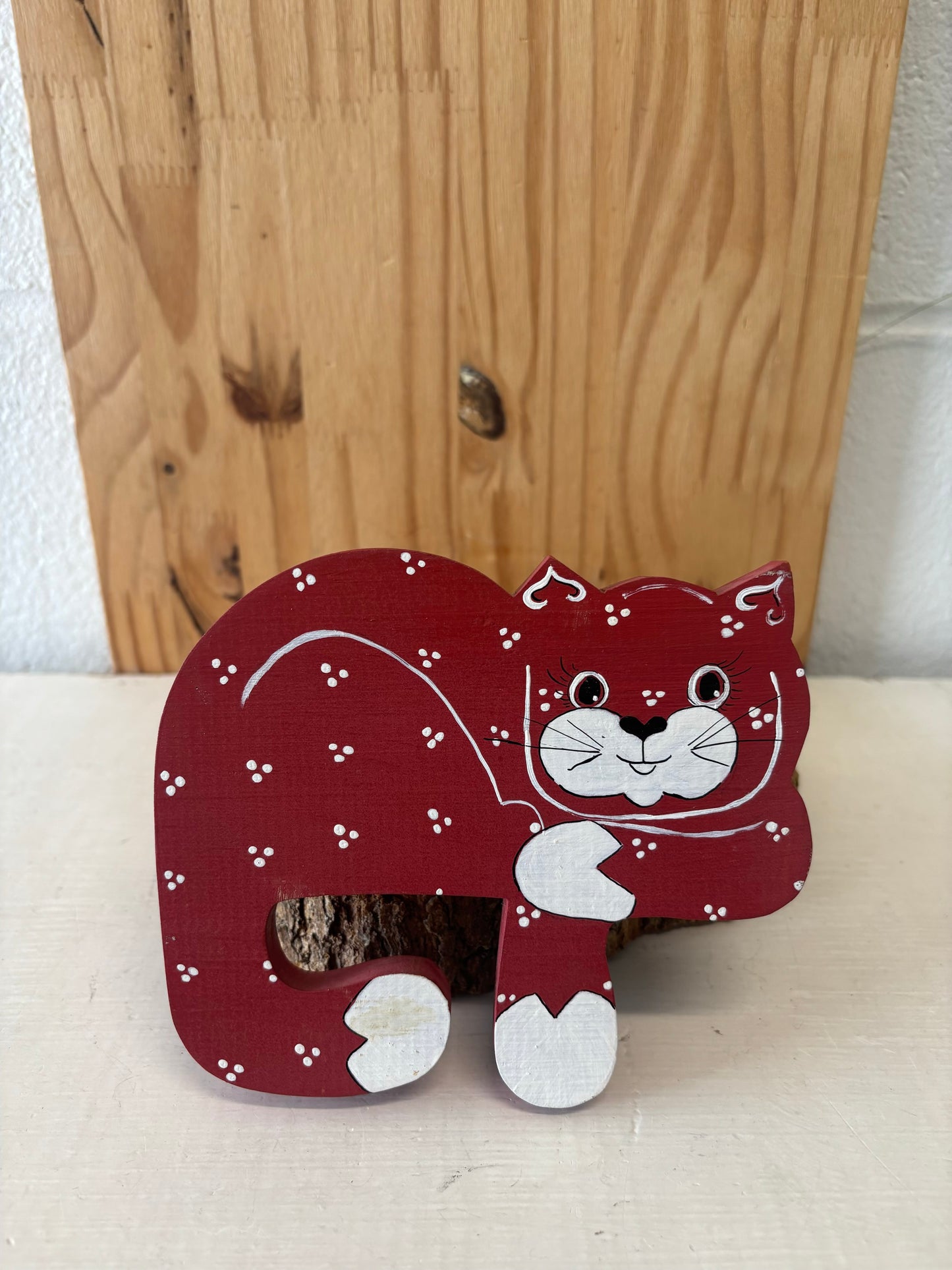 Hand Painted Shelf Cat (Local Pickup Only)