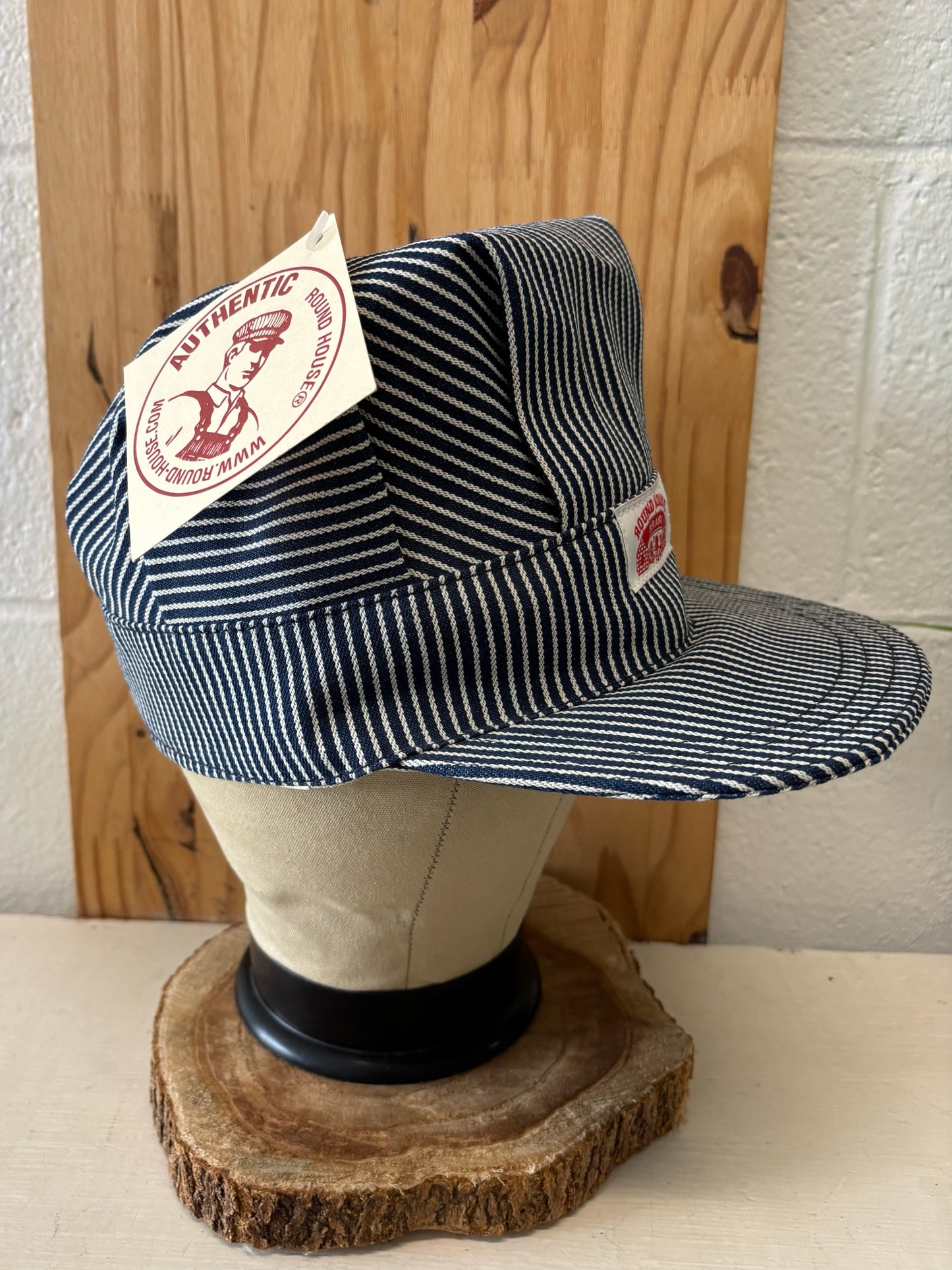 Roundhouse Striped Railroad Cap (Local Pickup Only)