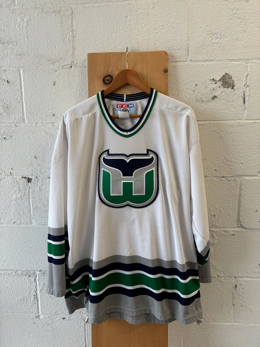 Vtg Hartford Whalers Jersey : XL