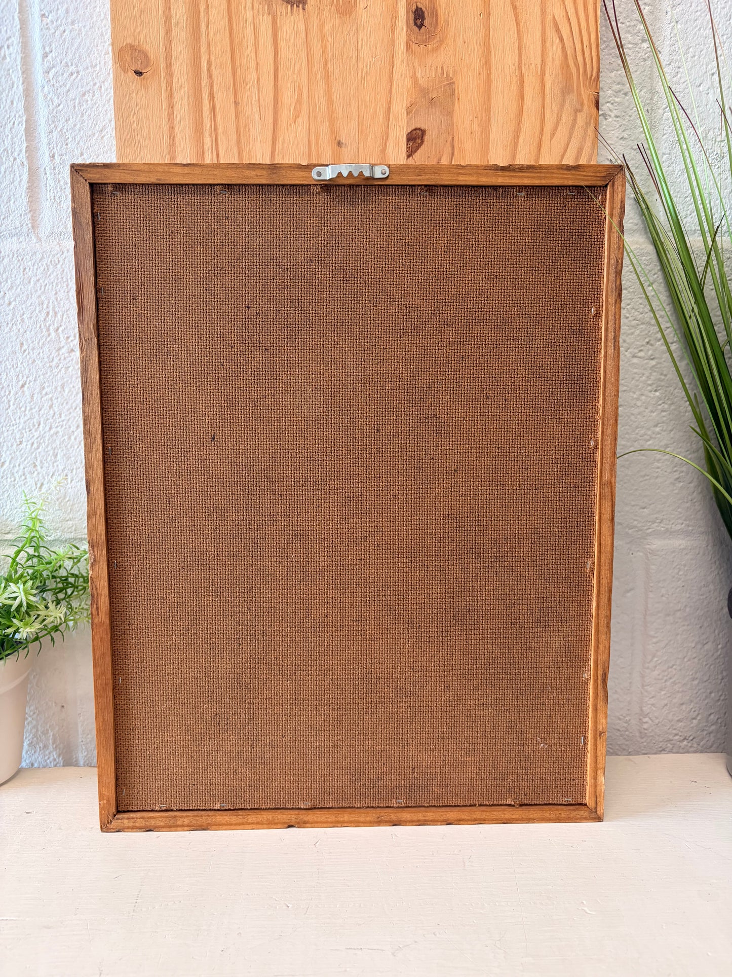 Vtg Wooden Hanging Curio Cabinet (Local Pick Up Only)