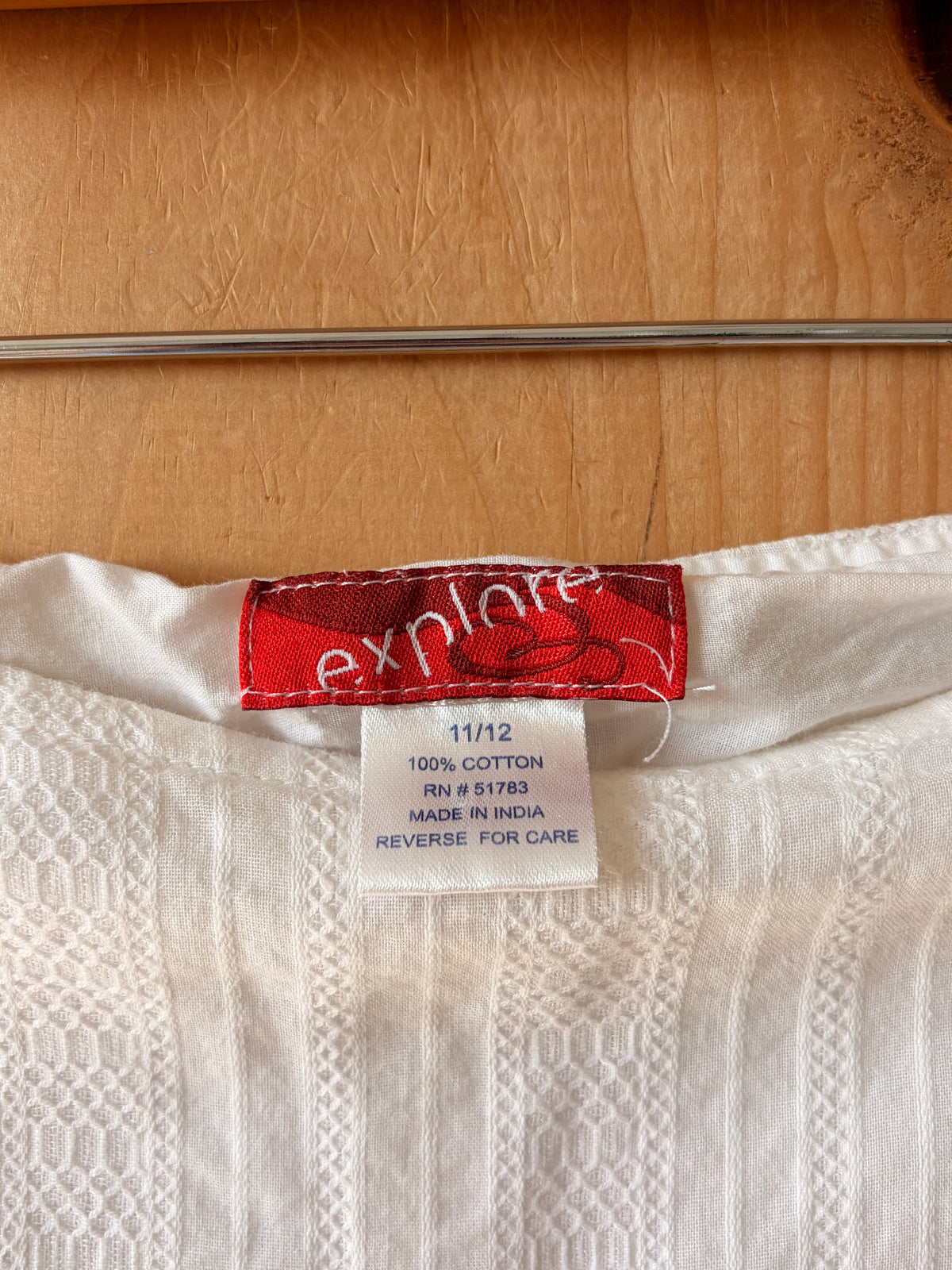 Classic Tiered White Skirt : 11/12