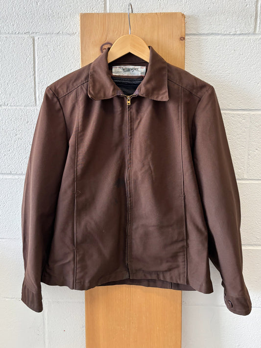 Vtg Brown Wrangler Work Jacket : 38R