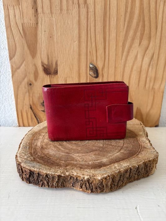 Vtg Red Wallet