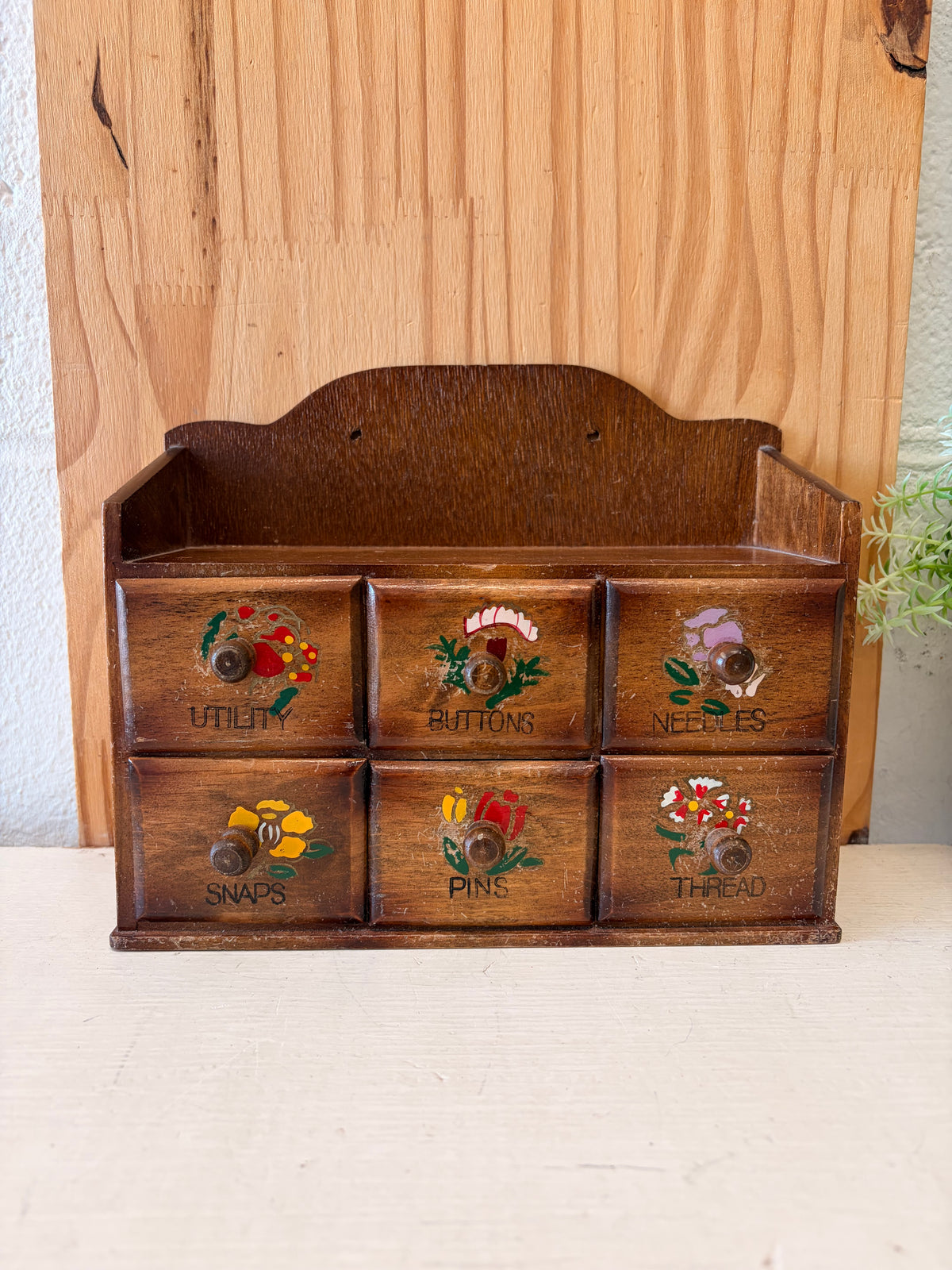Vtg Wooden Sewing Notions Drawers (Local Pick Up Only)