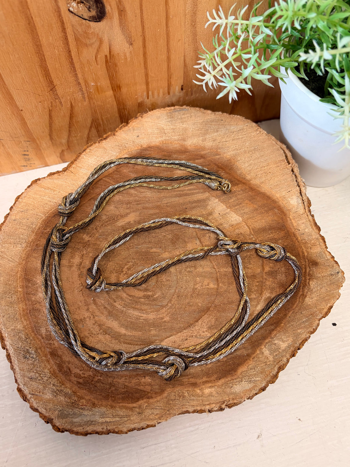 Long Multi Metal Necklace