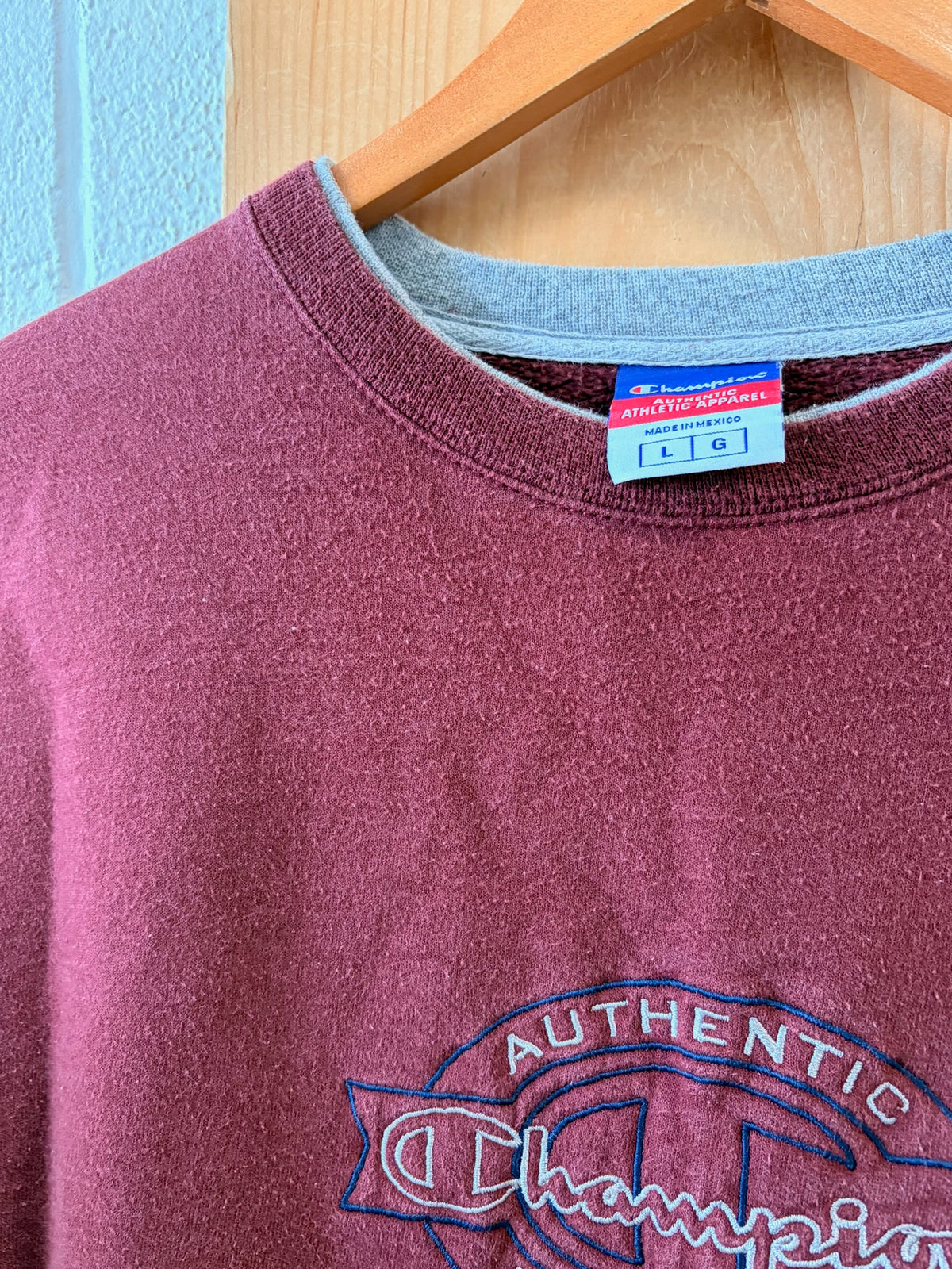 Faded Maroon Champion Crew : L