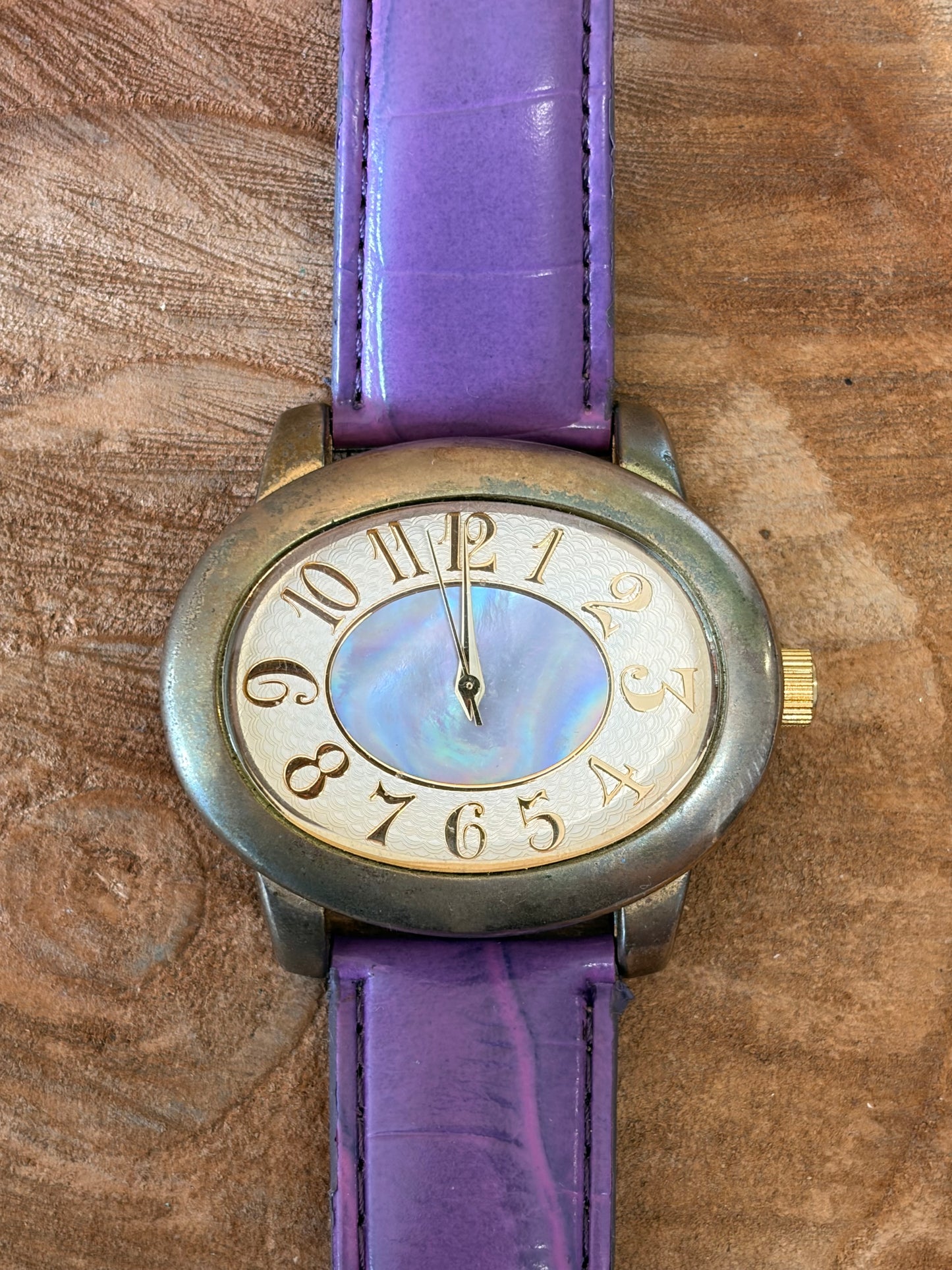 90’s Purple Oval Watch (Untested - As Is)
