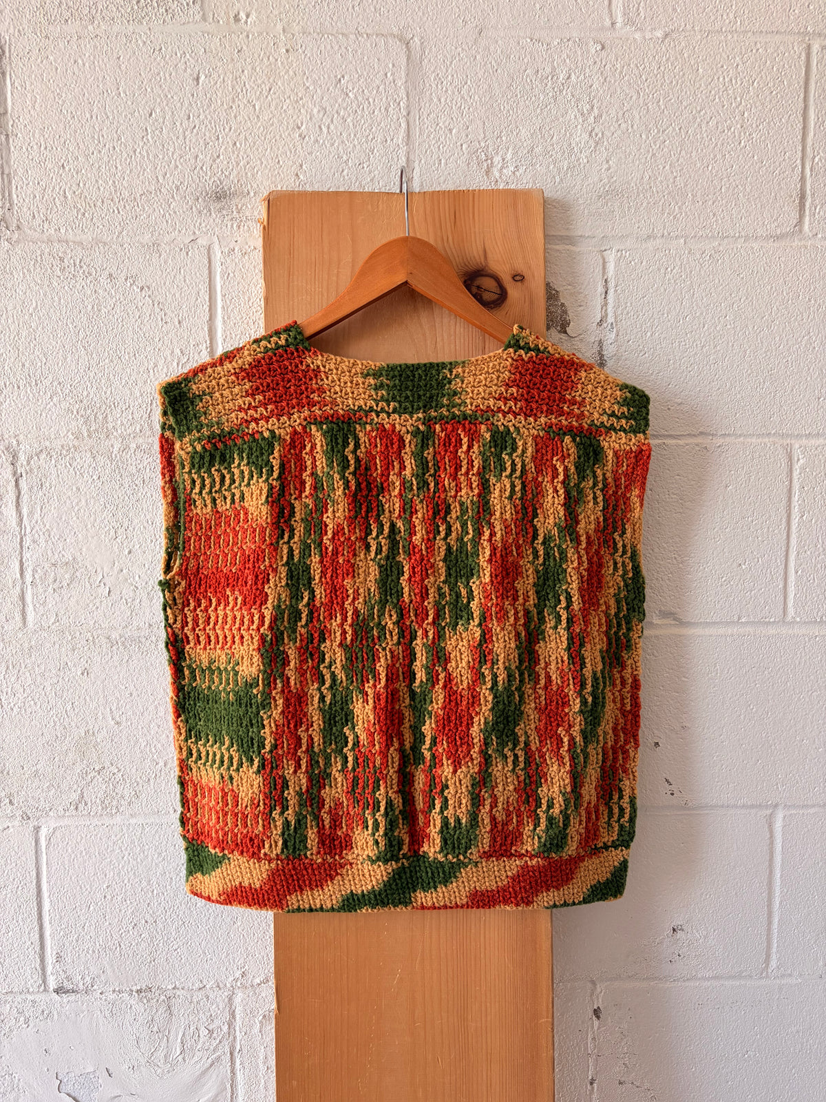 Handmade Sleeveless Autumn Sweater : ~L