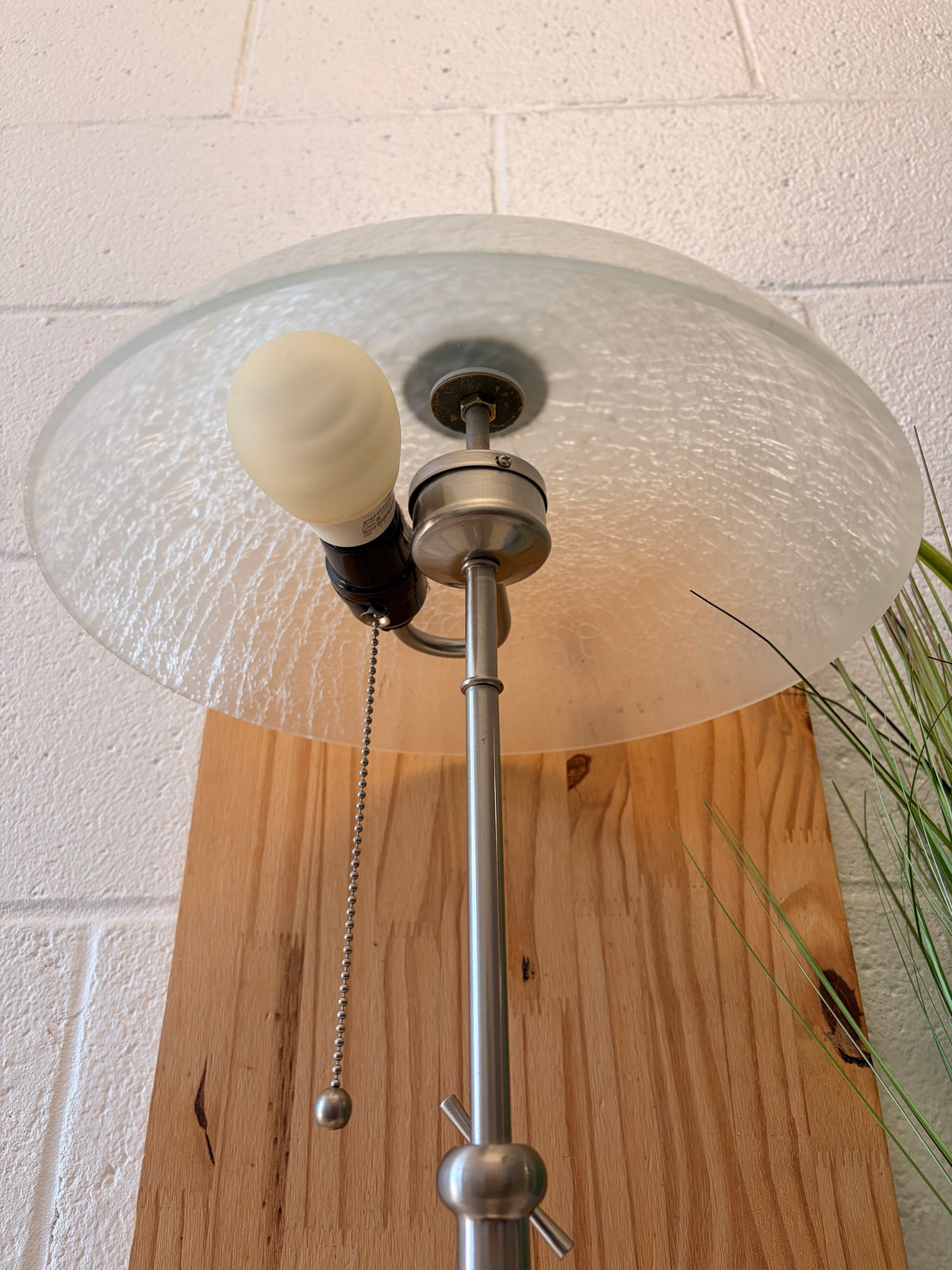 Frosted Dome Glass Lamp (Local Pick Up Only - Tested)