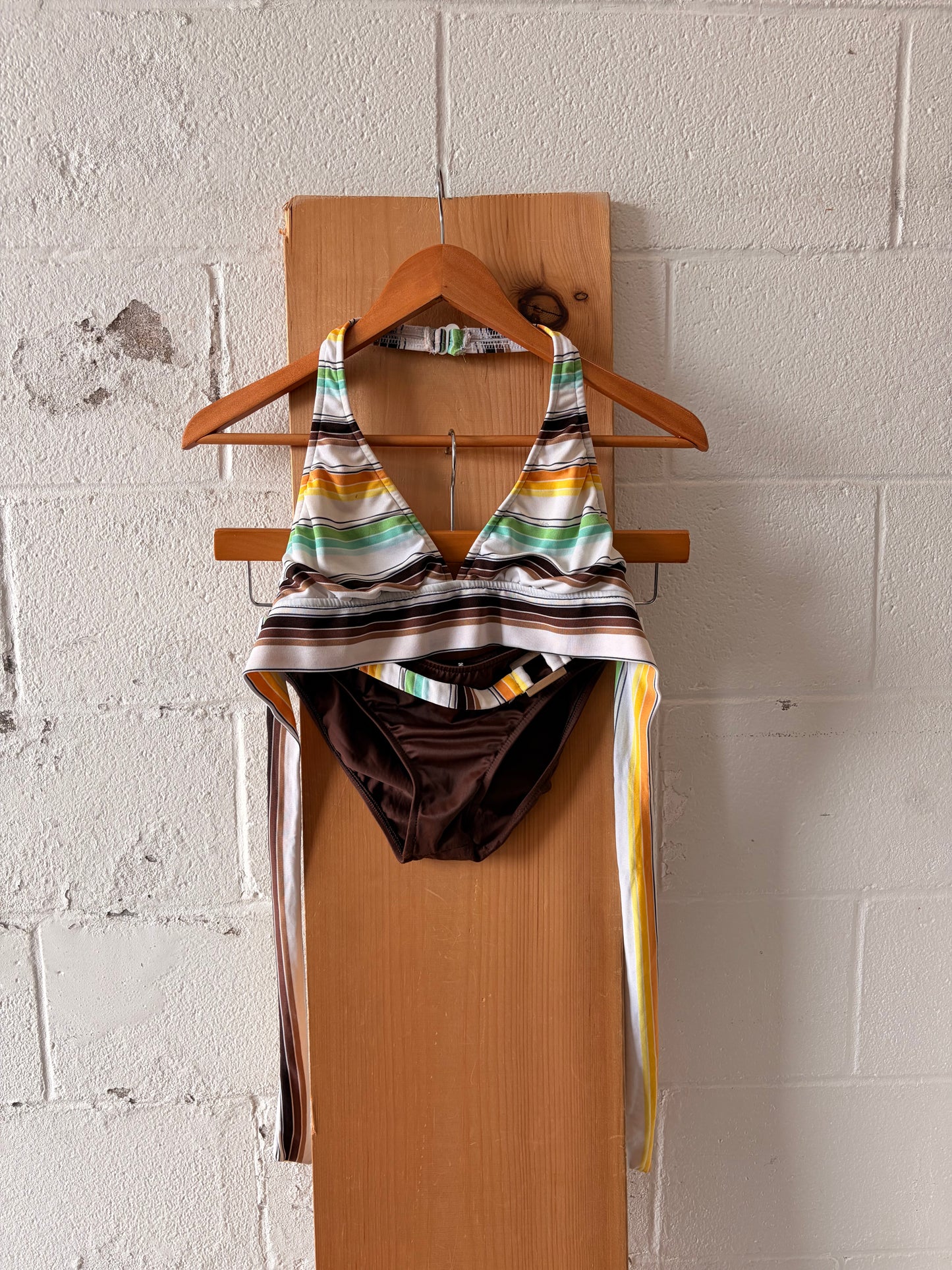 Y2K Striped Bikini : S